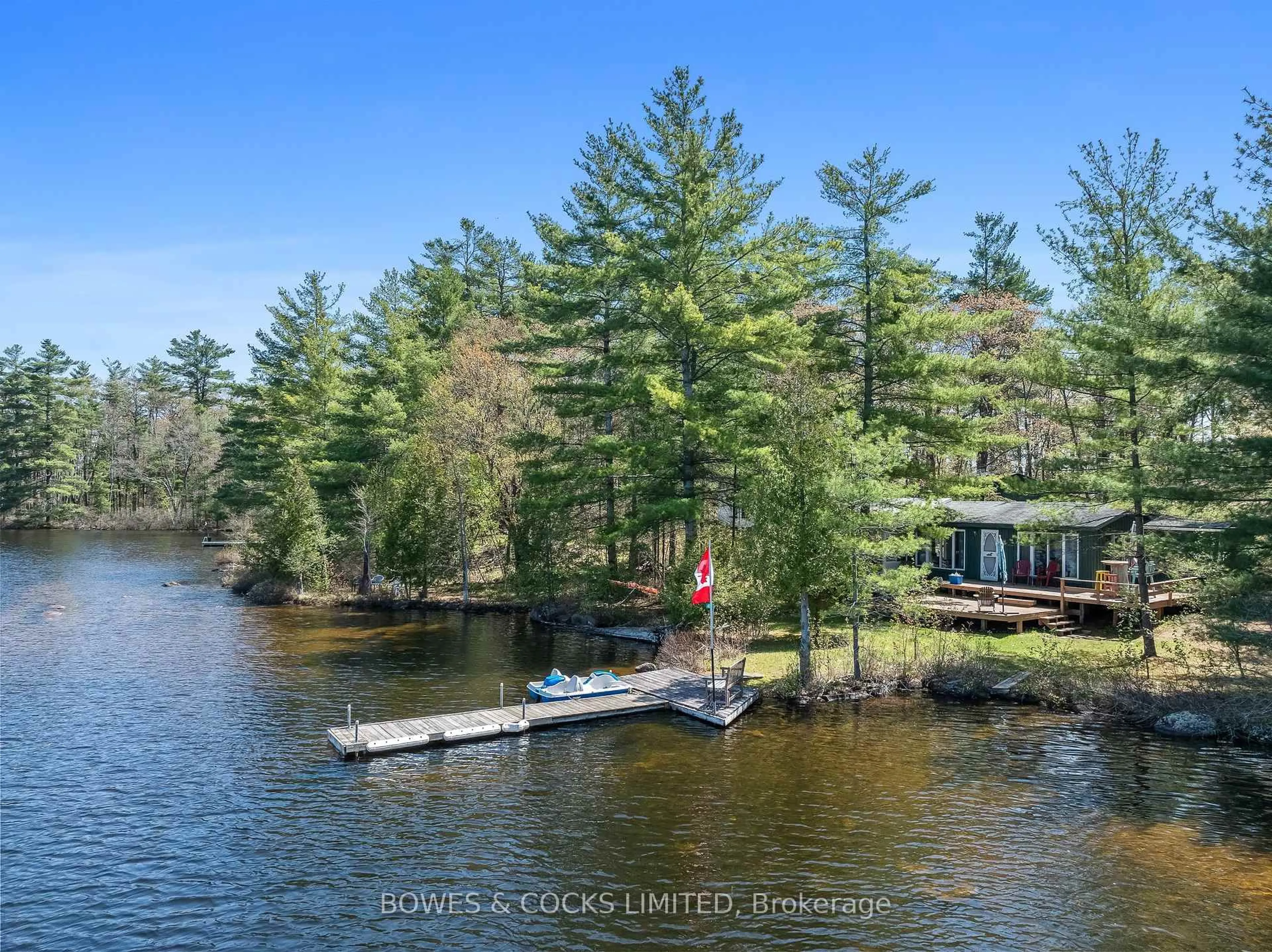 A pic from outside/outdoor area/front of a property/back of a property/a pic from drone, water/lake/river/ocean view for 417 Island 38 N/A, Havelock-Belmont-Methuen Ontario K0L 1Z0