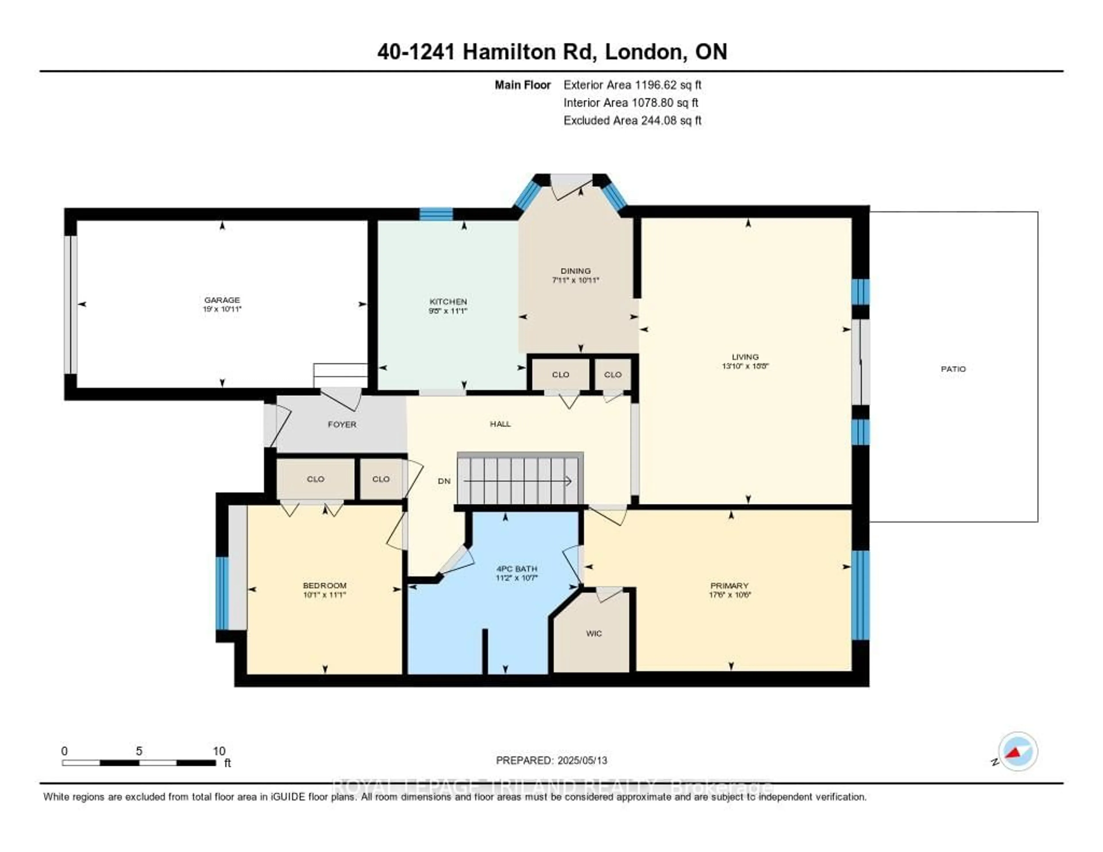 Floor plan for 1241 Hamilton Rd #40, London East Ontario N5W 6B3