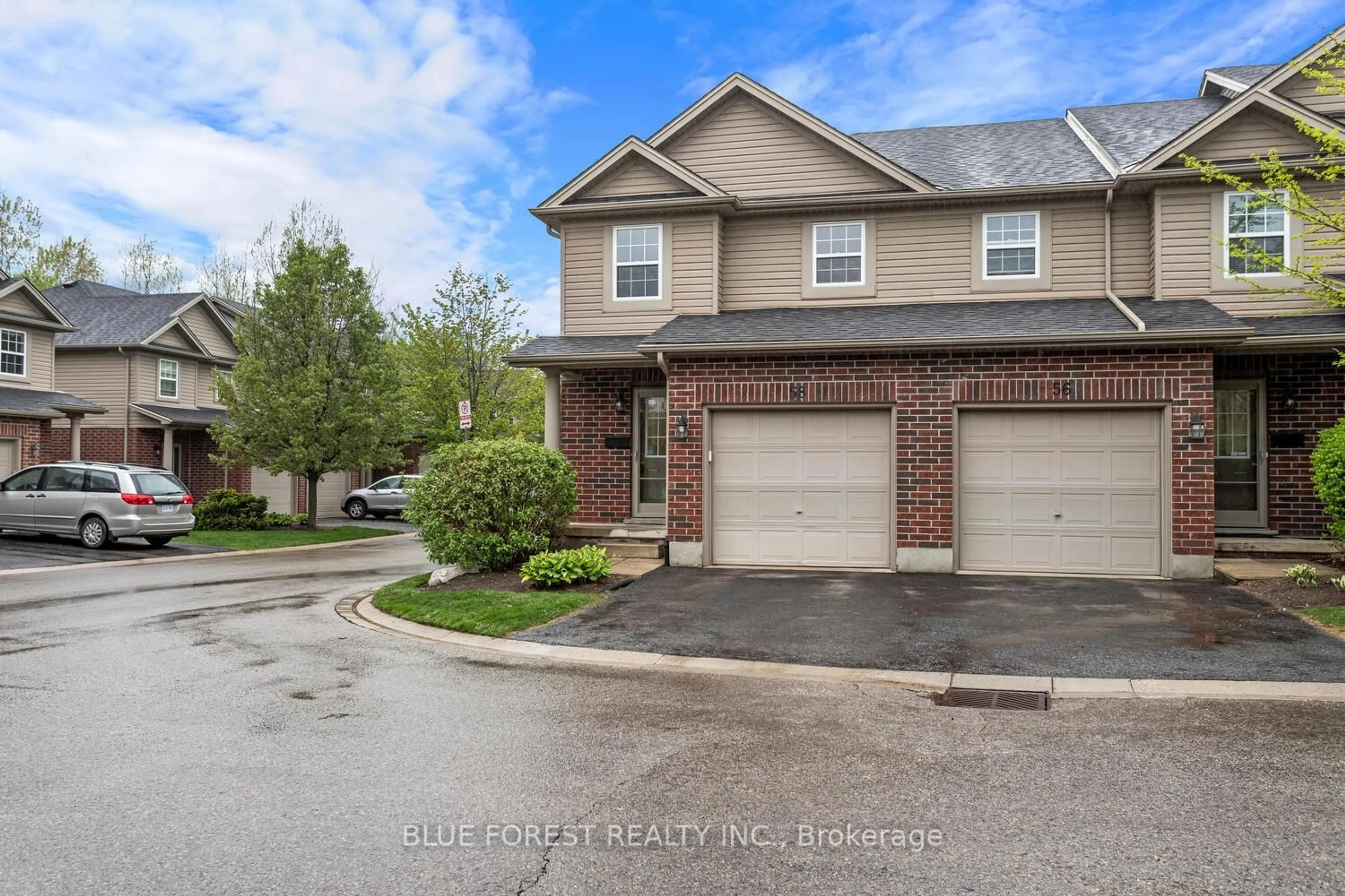 A pic from outside/outdoor area/front of a property/back of a property/a pic from drone, street for 1059 Whetherfield St #58, London North Ontario N6H 0B6
