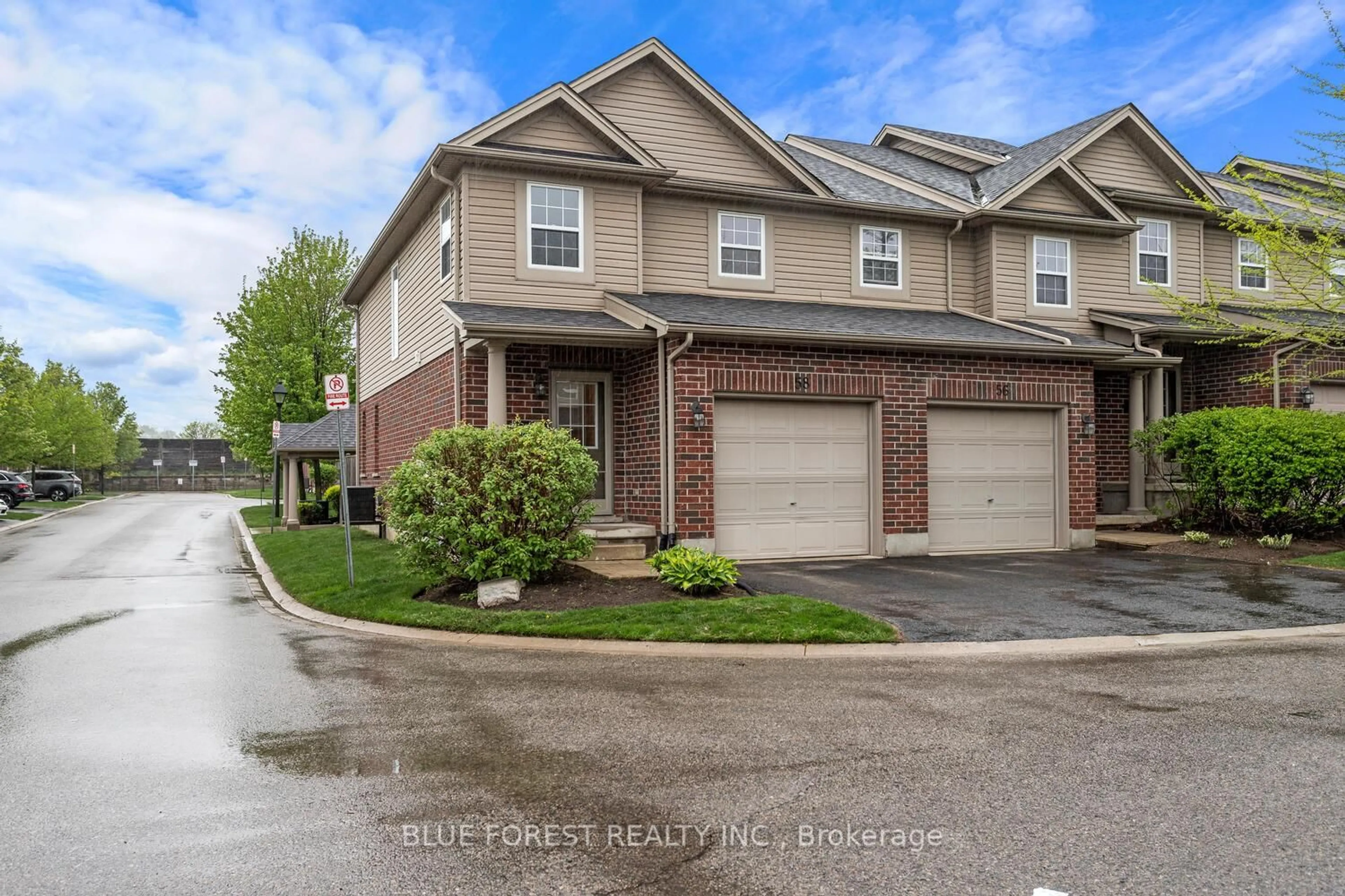 A pic from outside/outdoor area/front of a property/back of a property/a pic from drone, street for 1059 Whetherfield St #58, London North Ontario N6H 0B6