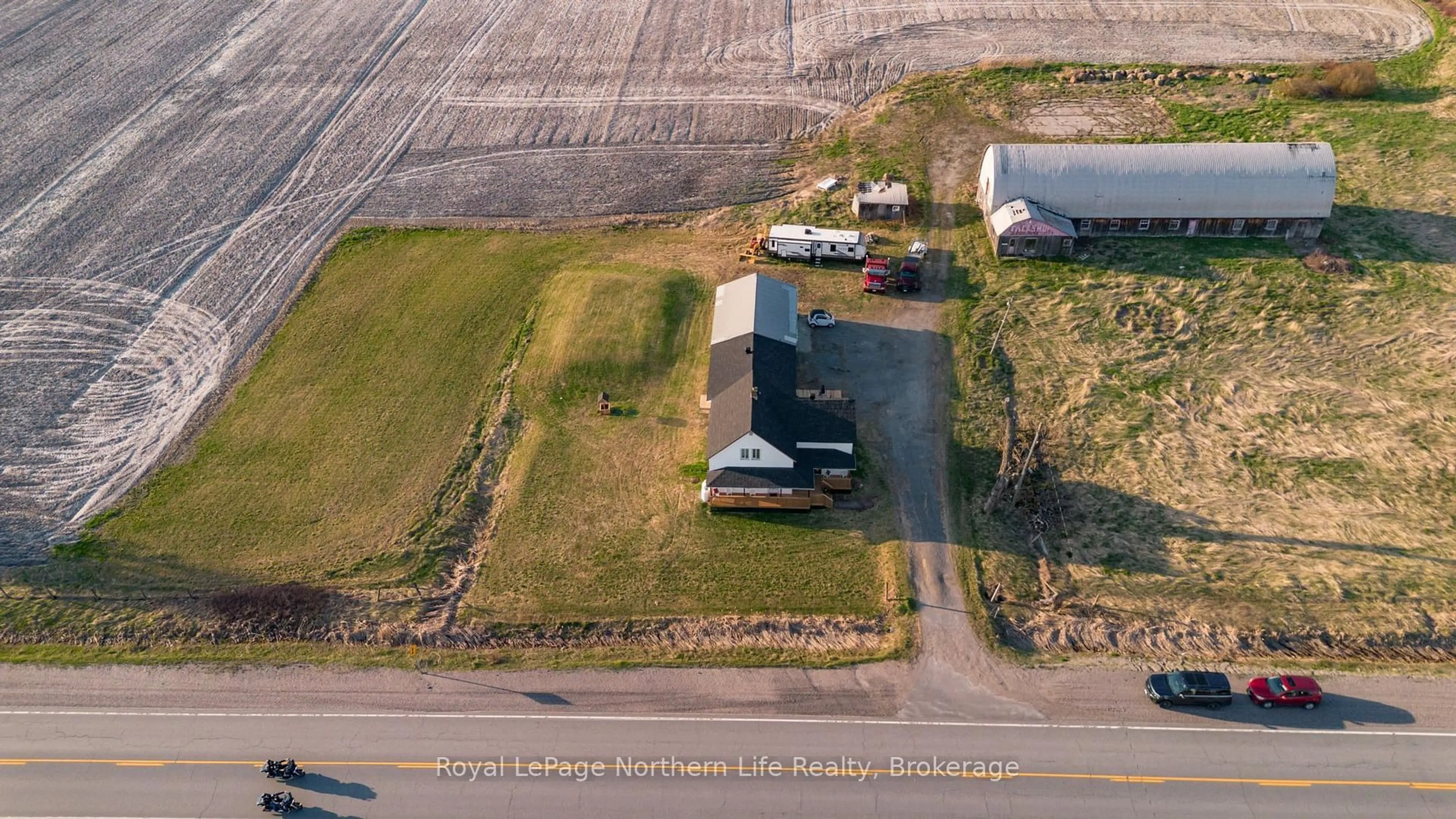 A pic from outside/outdoor area/front of a property/back of a property/a pic from drone, building for 10725 Highway 17 N/A, West Nipissing Ontario P0H 2M0