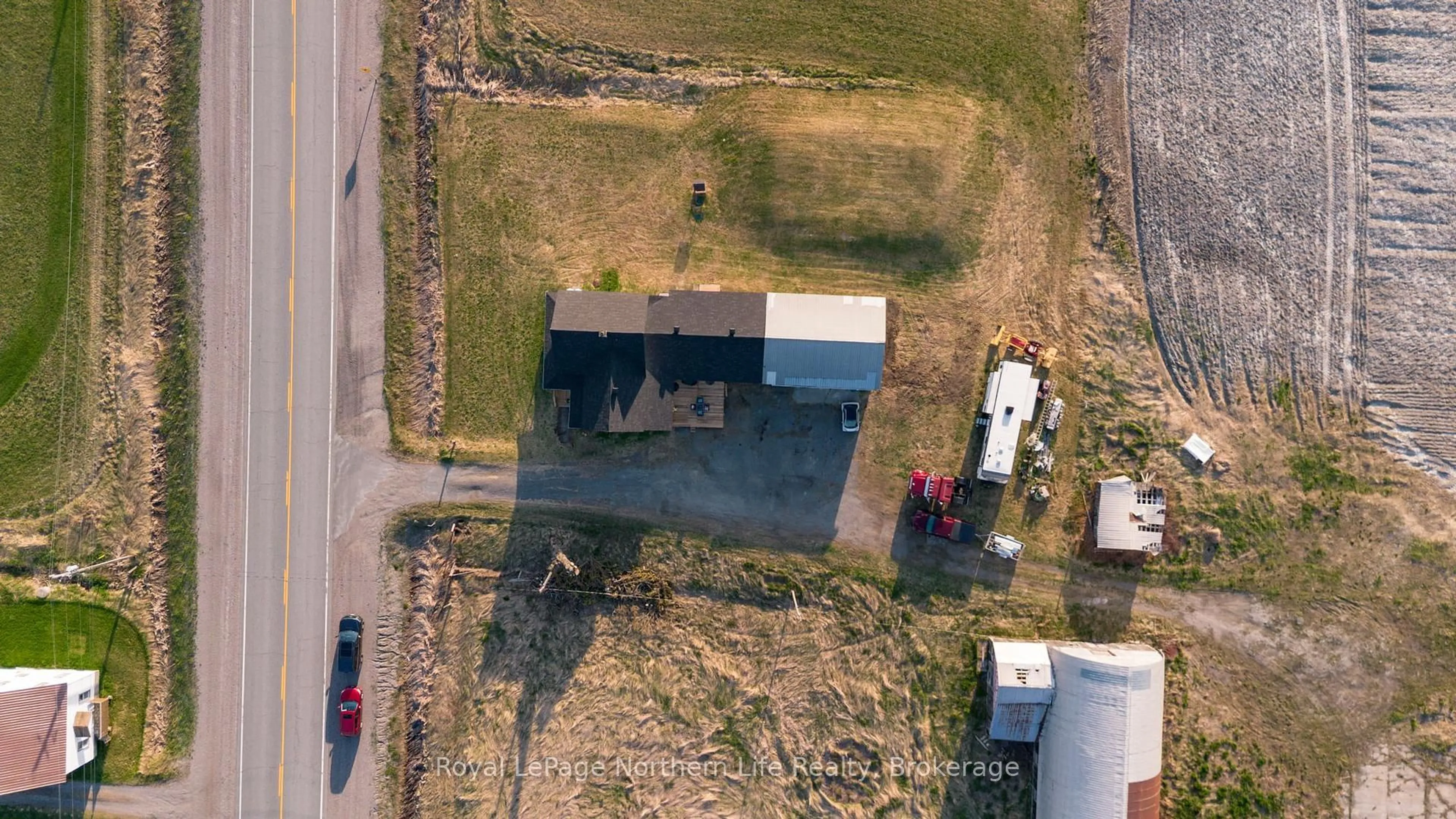A pic from outside/outdoor area/front of a property/back of a property/a pic from drone, street for 10725 Highway 17 N/A, West Nipissing Ontario P0H 2M0
