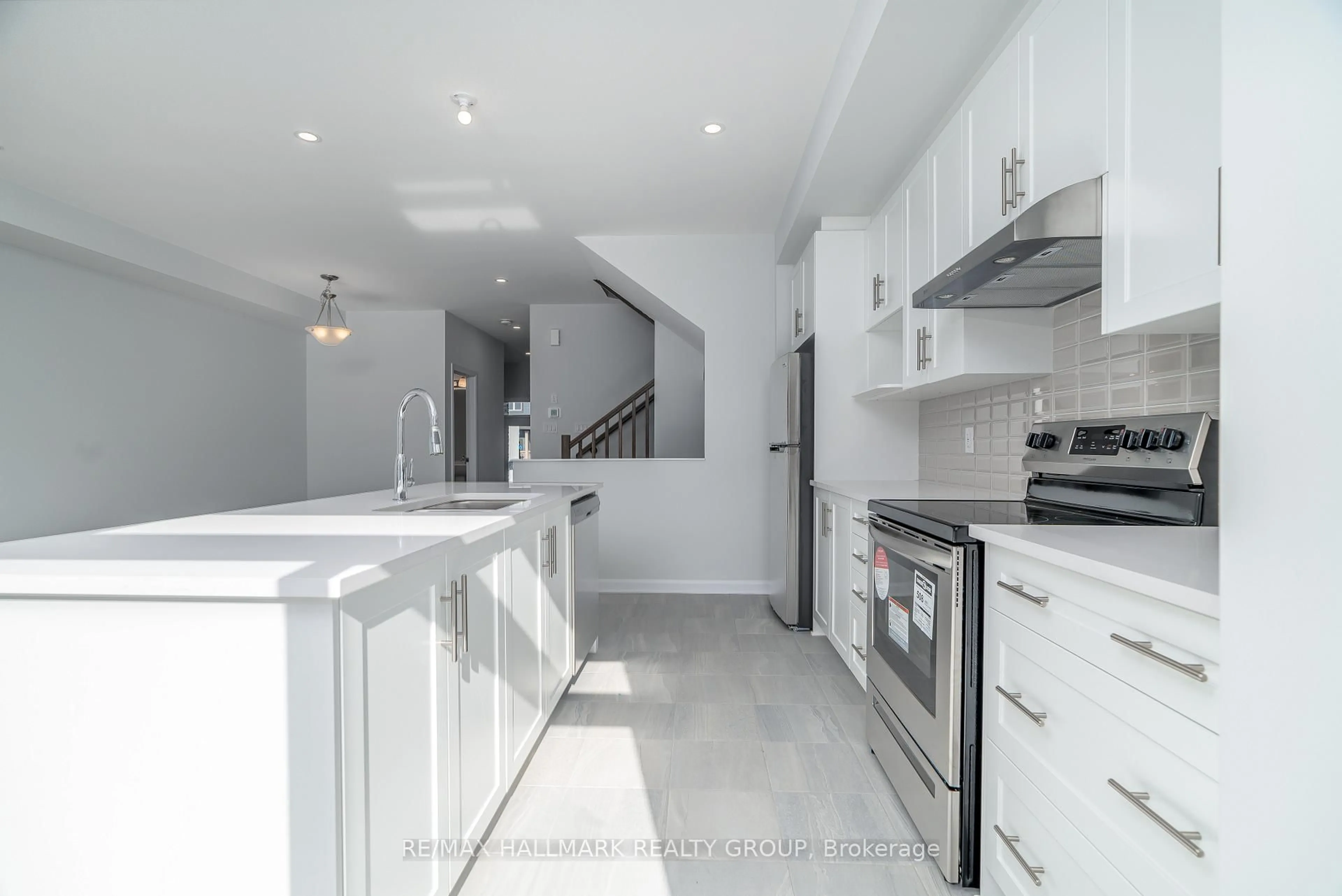 Open concept kitchen, ceramic/tile floor for 318 Blossom Pass Terr, Ottawa Ontario K4A 0K9