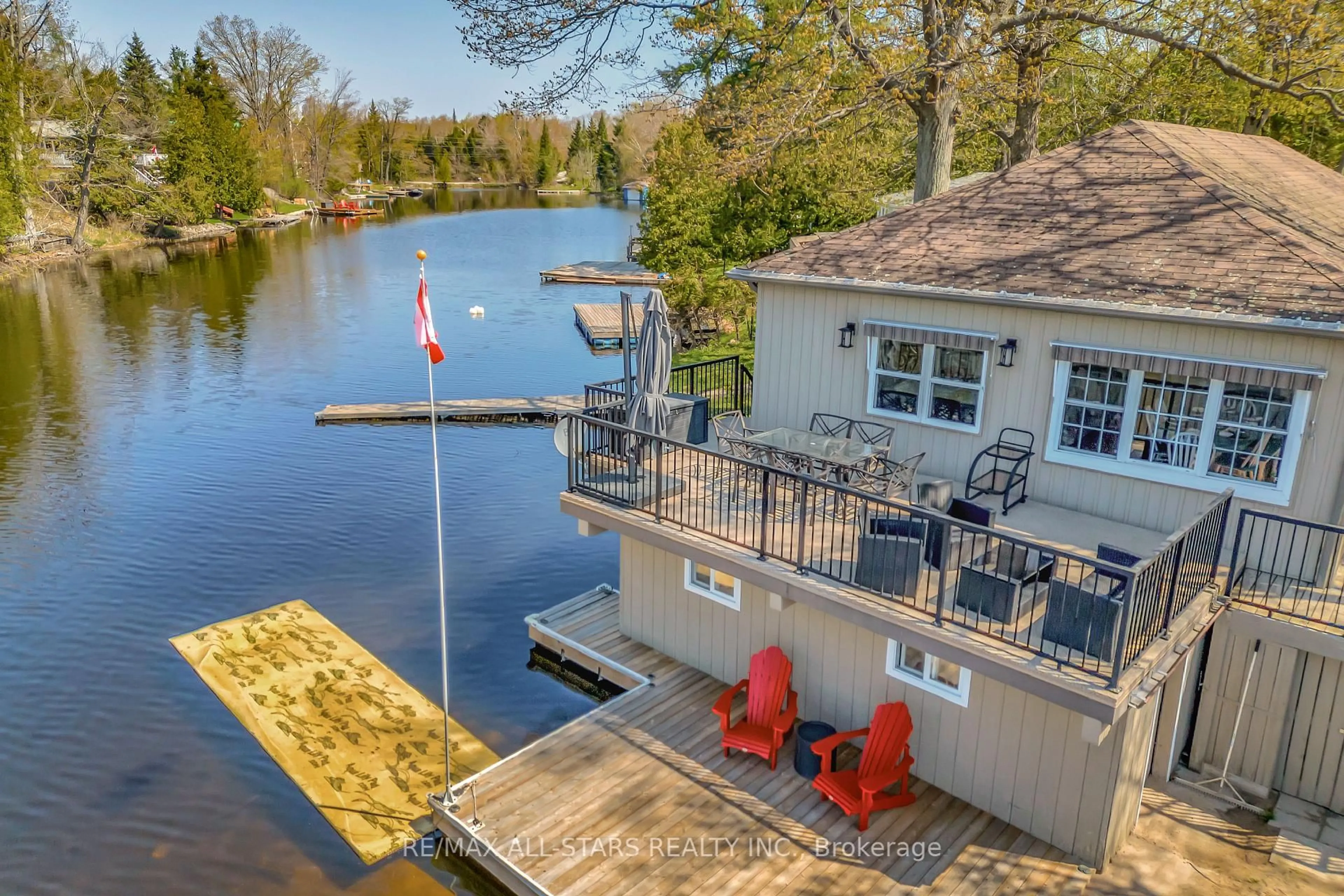 Patio, water/lake/river/ocean view for 44 Fire Route 94c N/A, Trent Lakes Ontario K0M 1A0