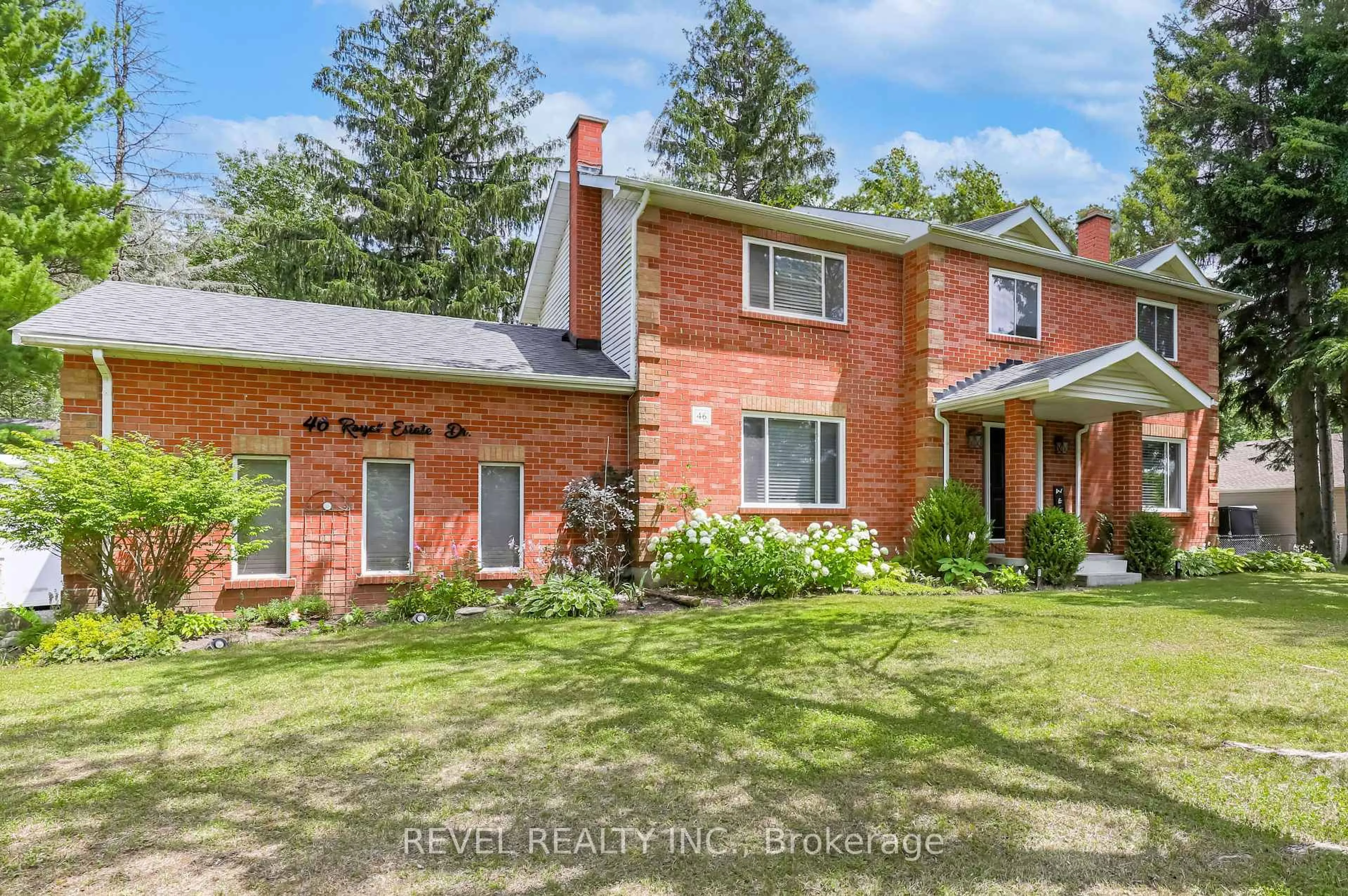 Home with brick exterior material, street for 46 Royal Estate Dr, Kawartha Lakes Ontario L0A 1K0