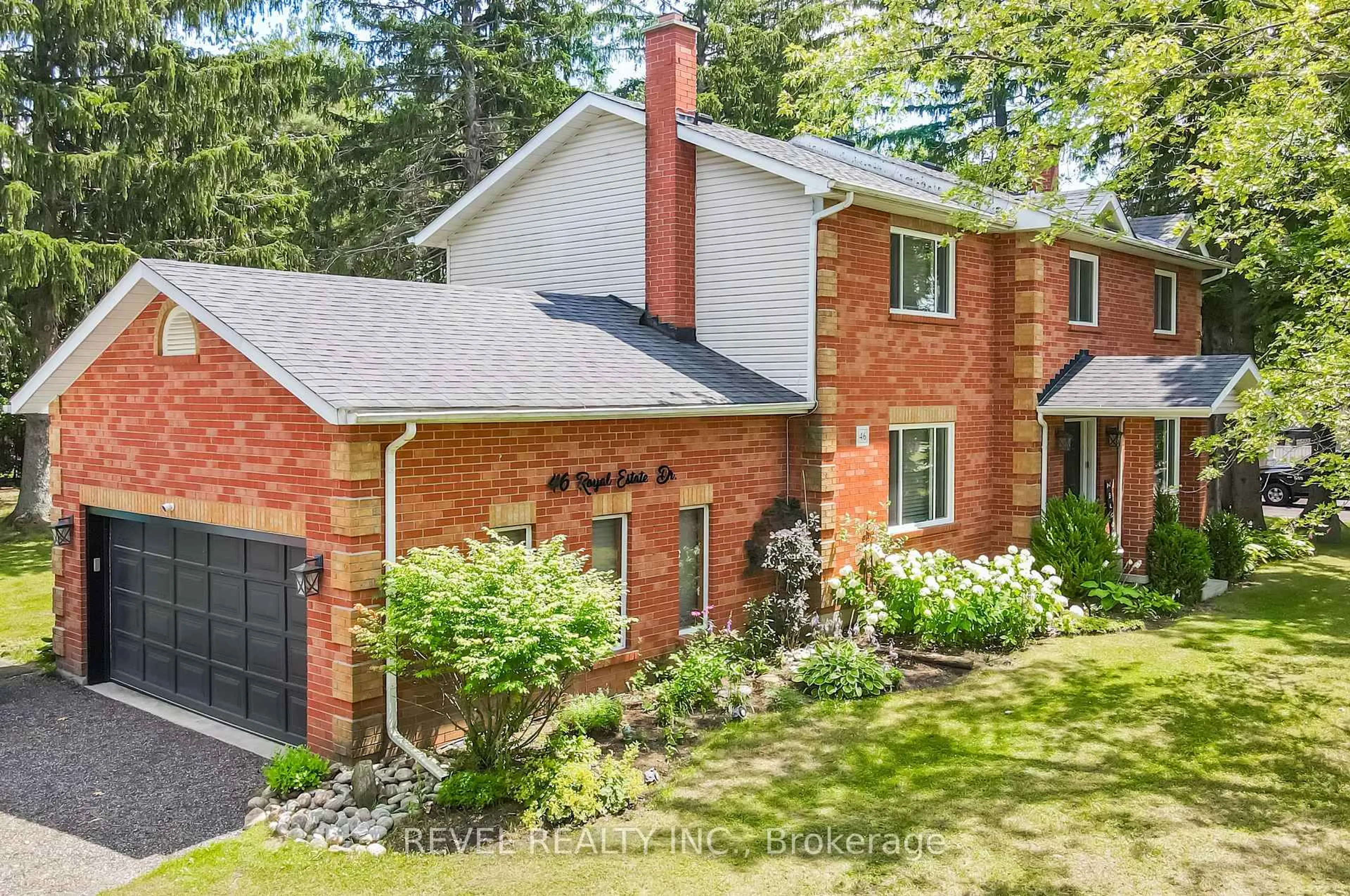 Home with brick exterior material, street for 46 Royal Estate Dr, Kawartha Lakes Ontario L0A 1K0