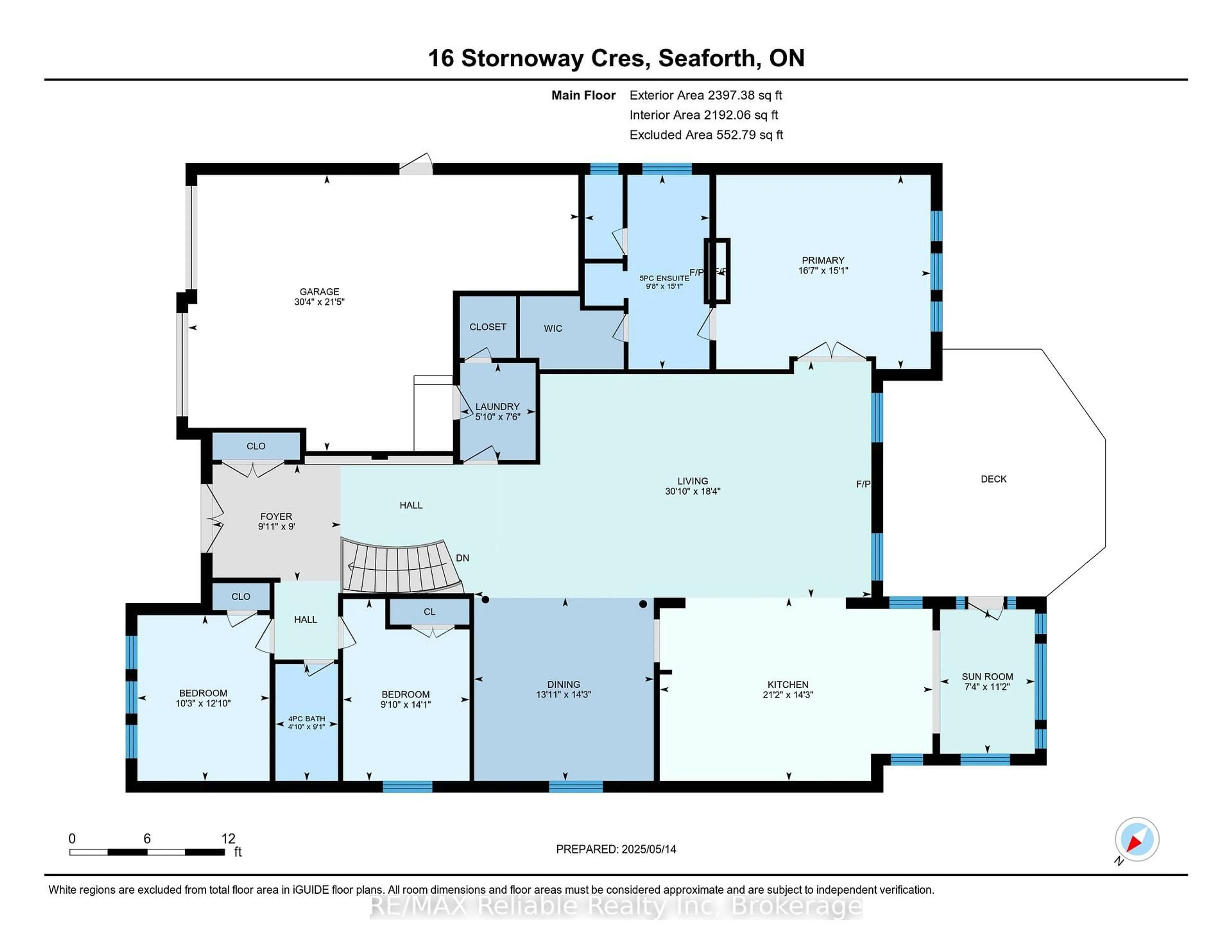 Floor plan for 16 Stornoway Cres, Huron East Ontario N0K 1W0