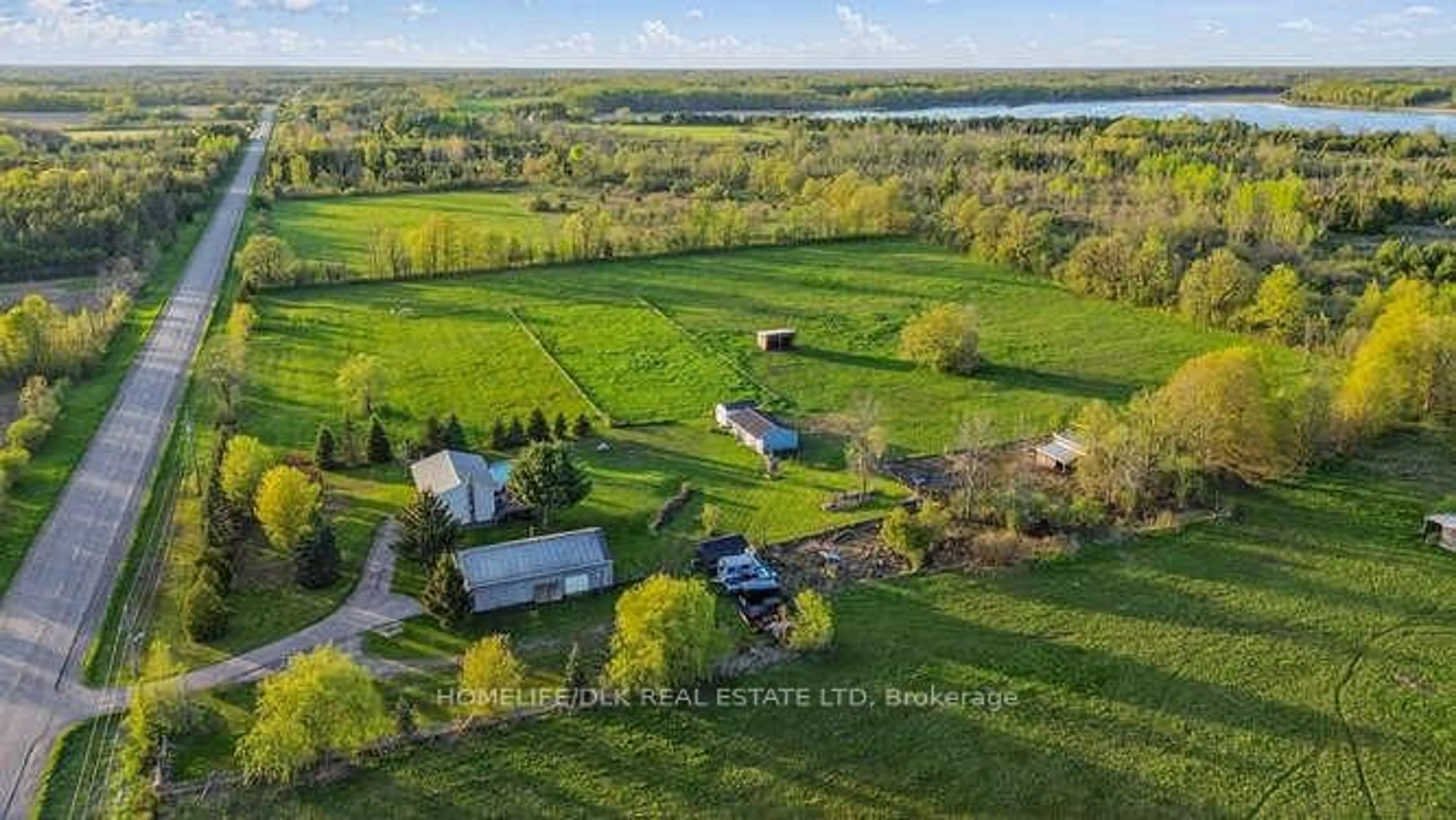 A pic from outside/outdoor area/front of a property/back of a property/a pic from drone, water/lake/river/ocean view for 6427 County Rd 7 Rd, Elizabethtown-Kitley Ontario K6V 5T4
