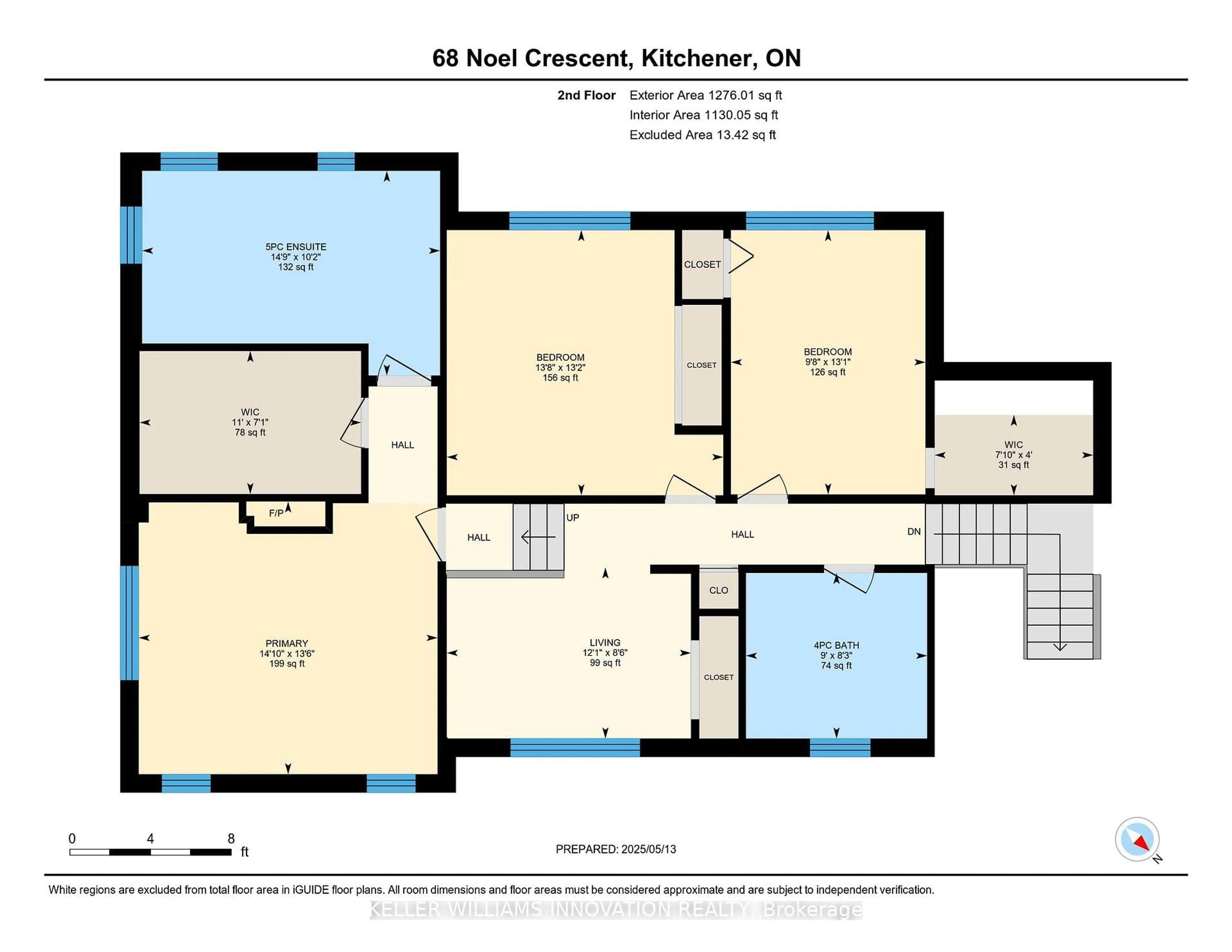 Floor plan for 68 Noel Cres, Kitchener Ontario N2A 1Z8