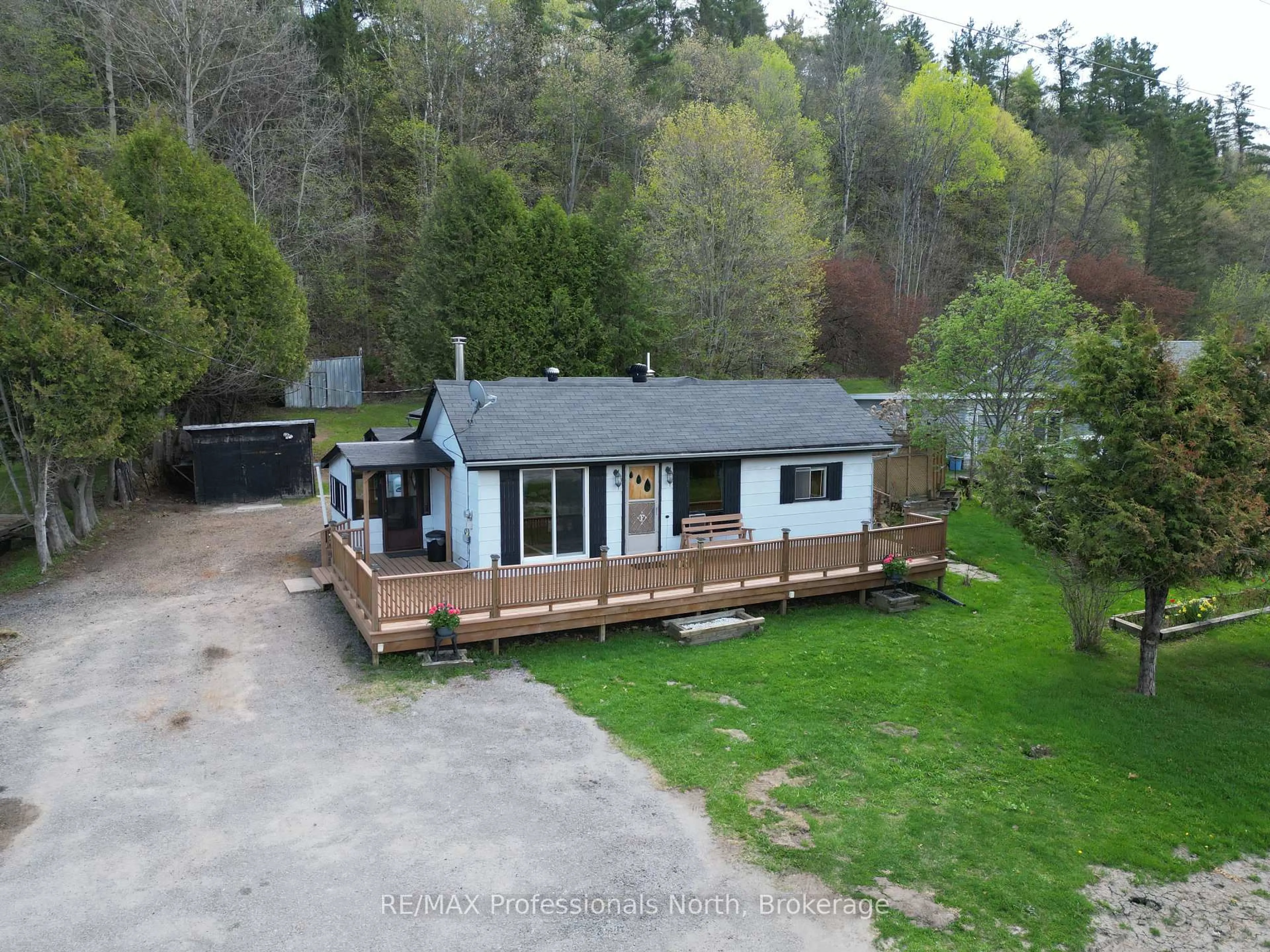A pic from outside/outdoor area/front of a property/back of a property/a pic from drone, unknown for 12802 Highway 35 N/A, Minden Hills Ontario K0M 2K0