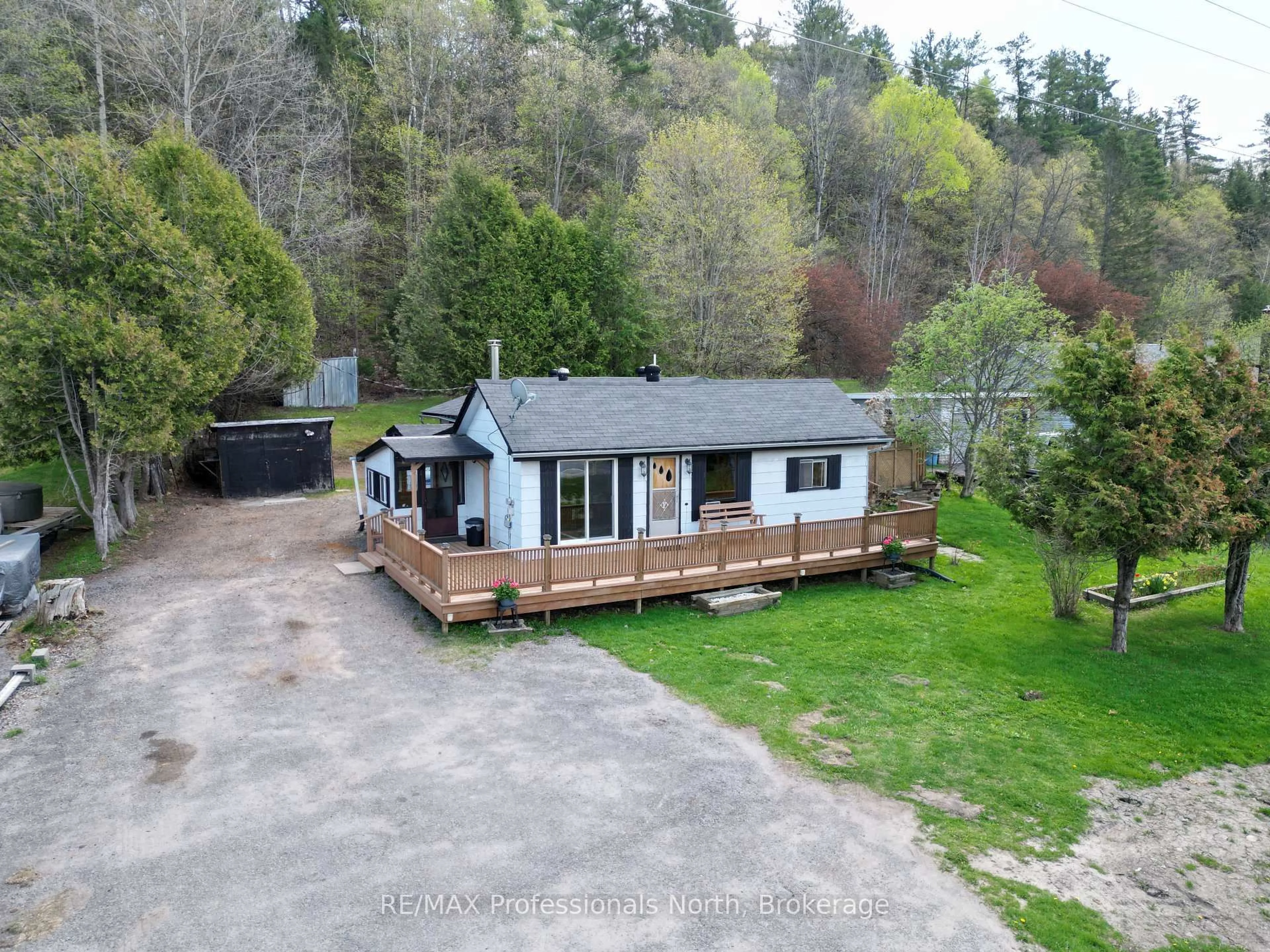 A pic from outside/outdoor area/front of a property/back of a property/a pic from drone, unknown for 12802 Highway 35 N/A, Minden Hills Ontario K0M 2K0