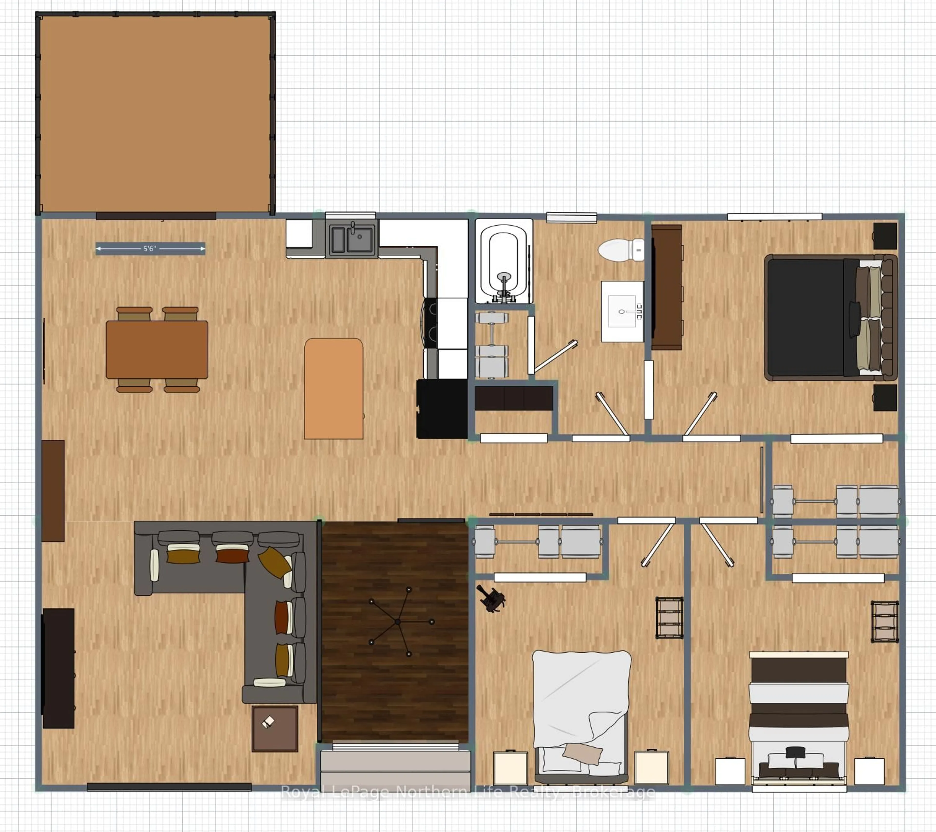 Floor plan for 424 Roy St, West Nipissing Ontario P2B 2B5