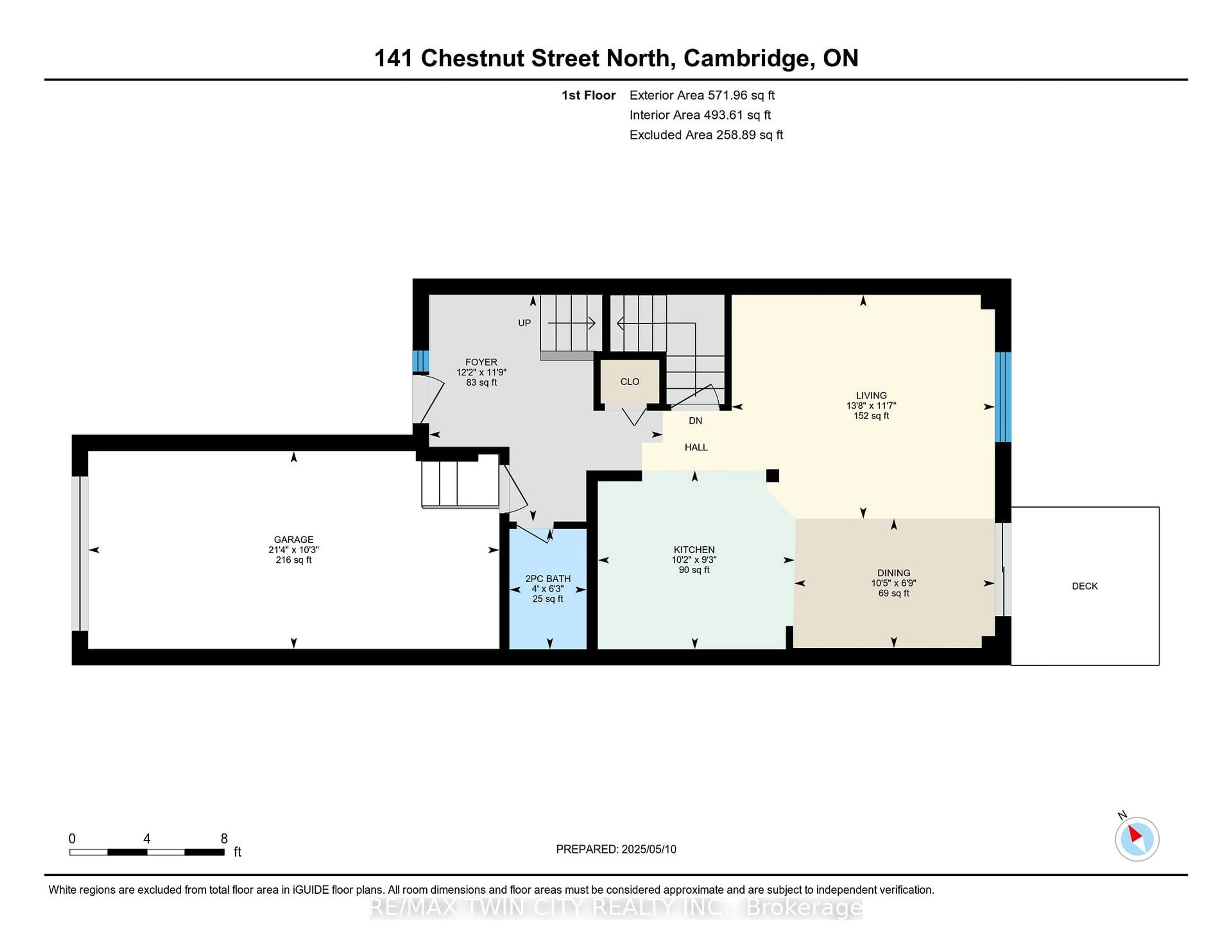 Floor plan for 141 Chestnut St, Cambridge Ontario N3H 2J9