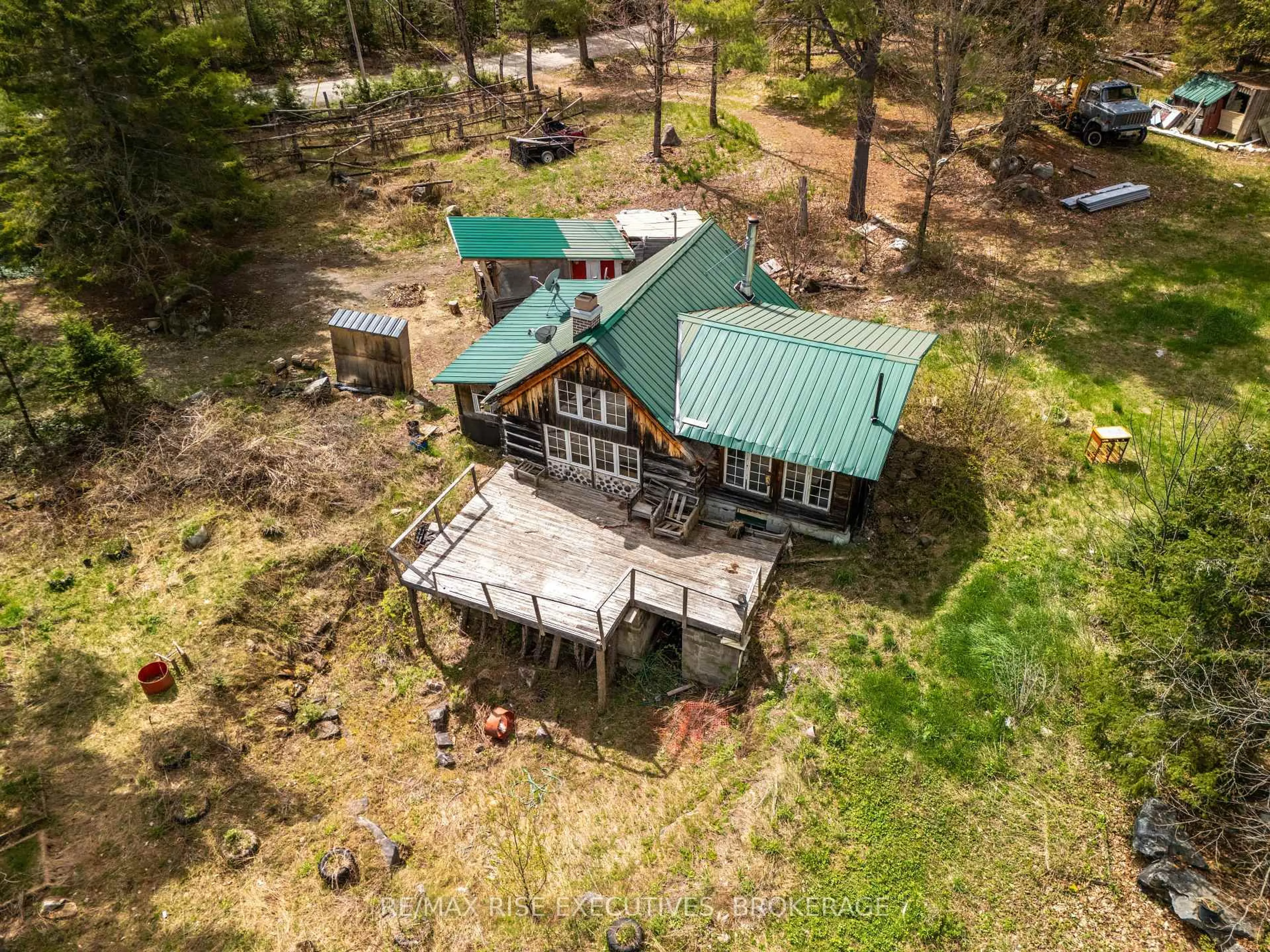 A pic from outside/outdoor area/front of a property/back of a property/a pic from drone, forest/trees view for 884 Darling Concession 7 Rd, Lanark Ontario K0G 1K0