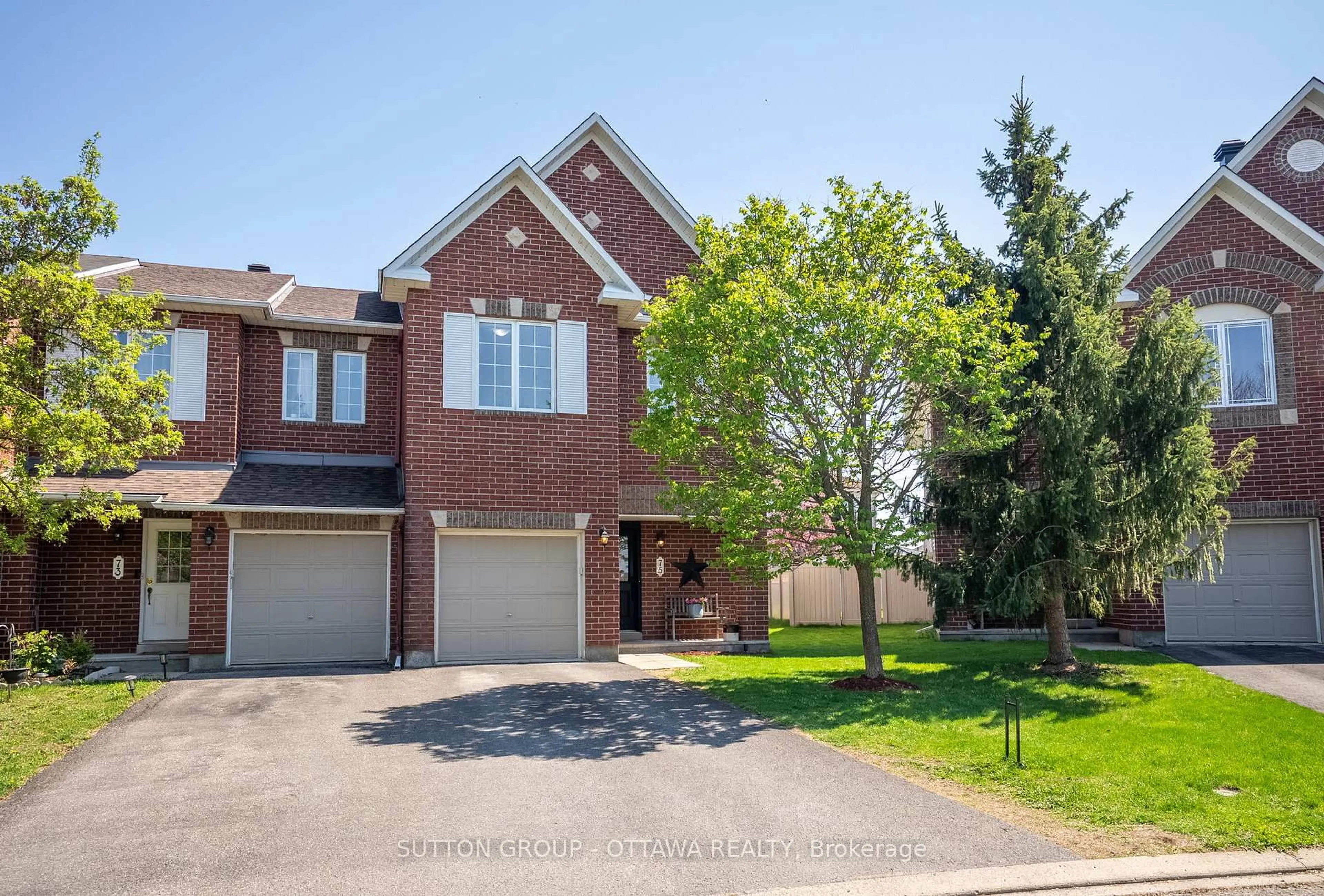 Home with brick exterior material, street for 75 SCAMPTON Dr, Kanata Ontario K2W 1E7