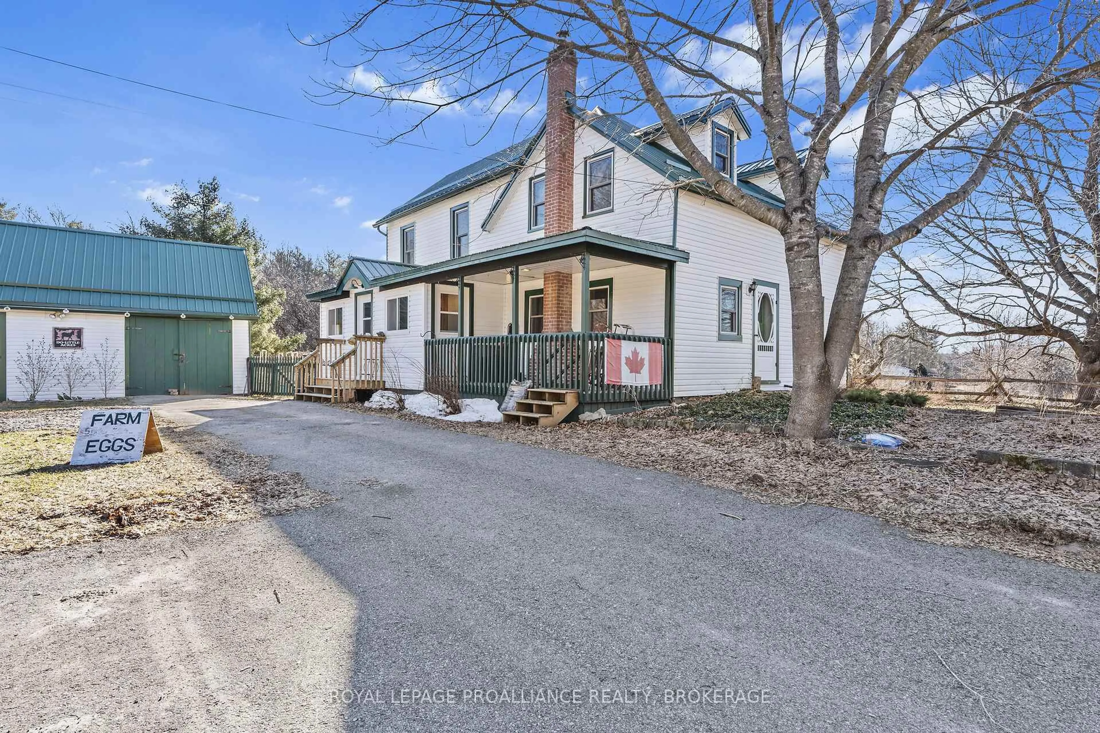 A pic from outside/outdoor area/front of a property/back of a property/a pic from drone, street for 718 Jones Falls Rd, Rideau Lakes Ontario K0G 1E0