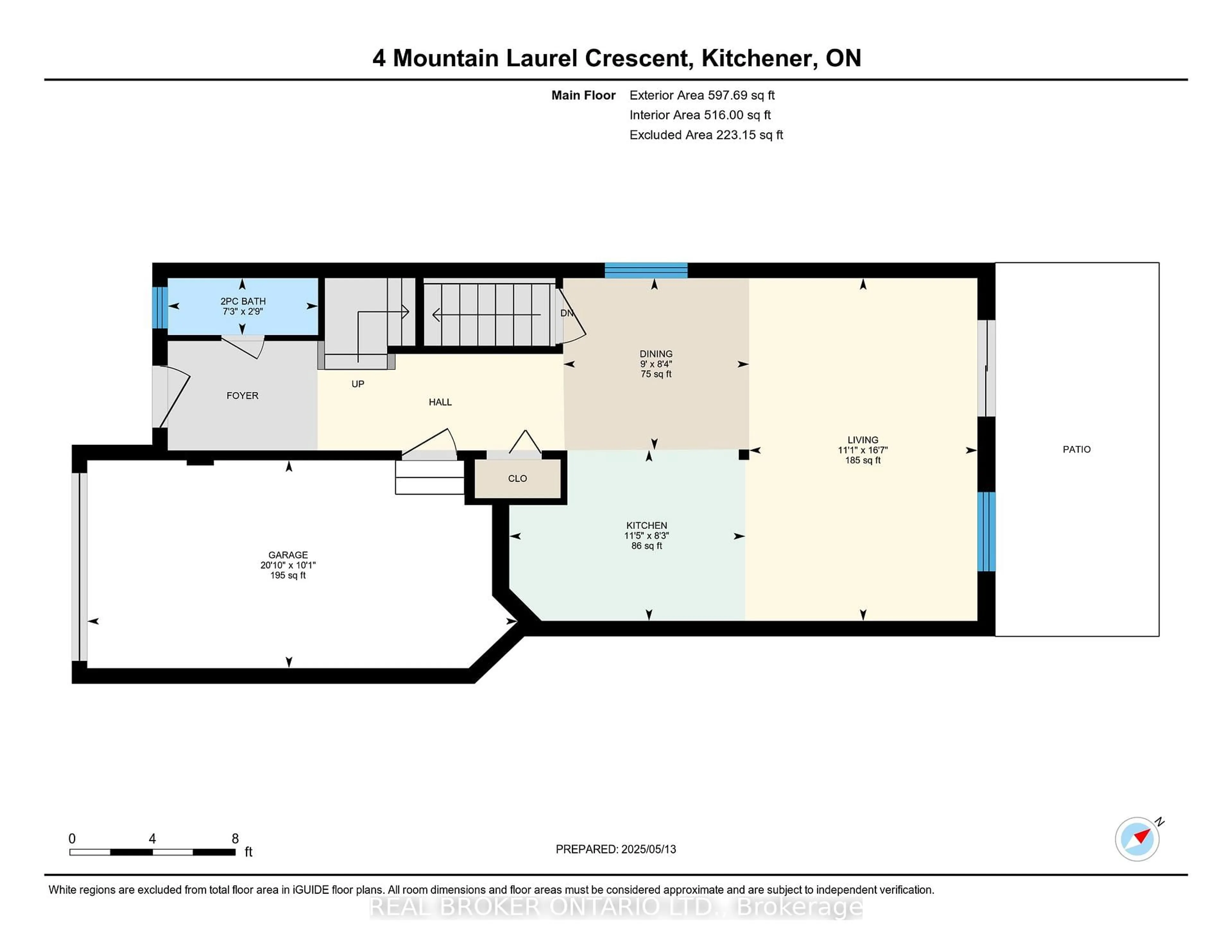 Floor plan for 4 Mountain Laurel Cres, Kitchener Ontario N2E 3X2