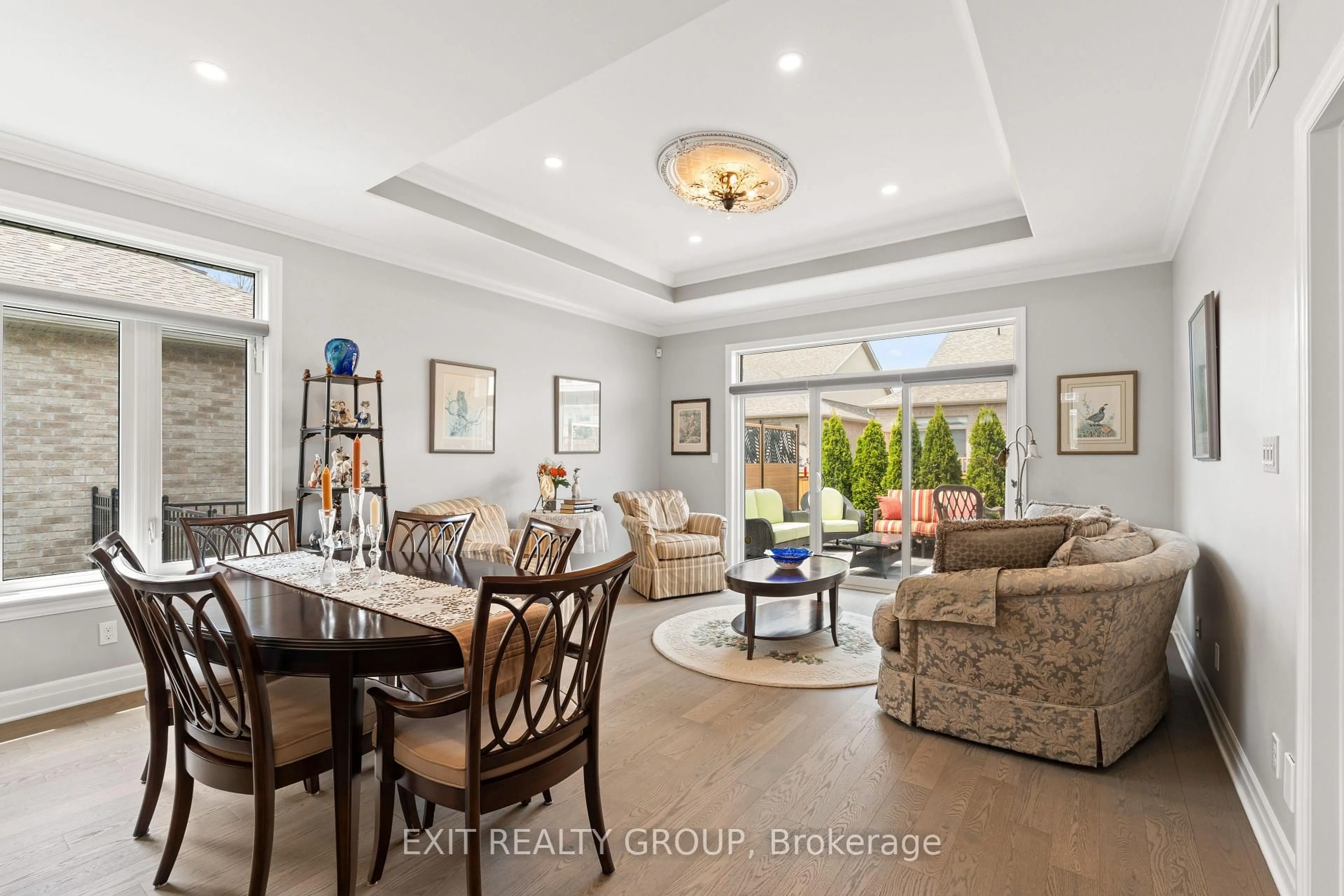 Living room with furniture, ceramic/tile floor for 74 Wims Way, Belleville Ontario K8N 0H8