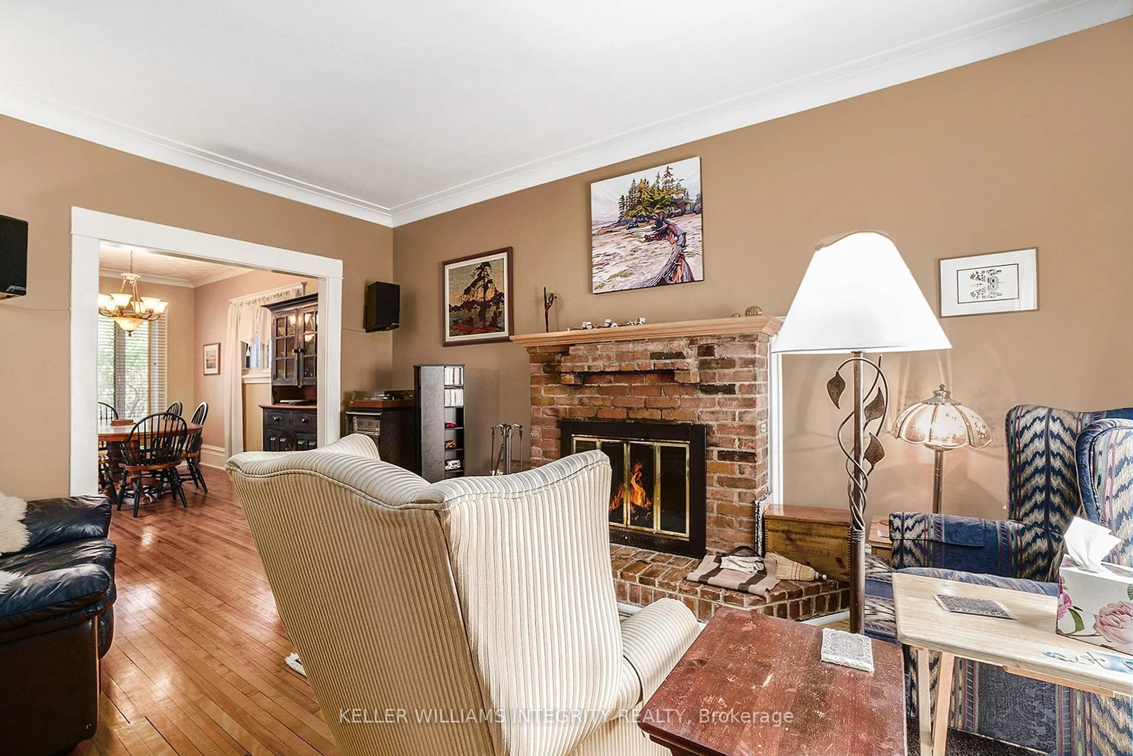 Living room with furniture, wood/laminate floor for 171 Irving Ave, Ottawa Ontario K1Y 1Z6