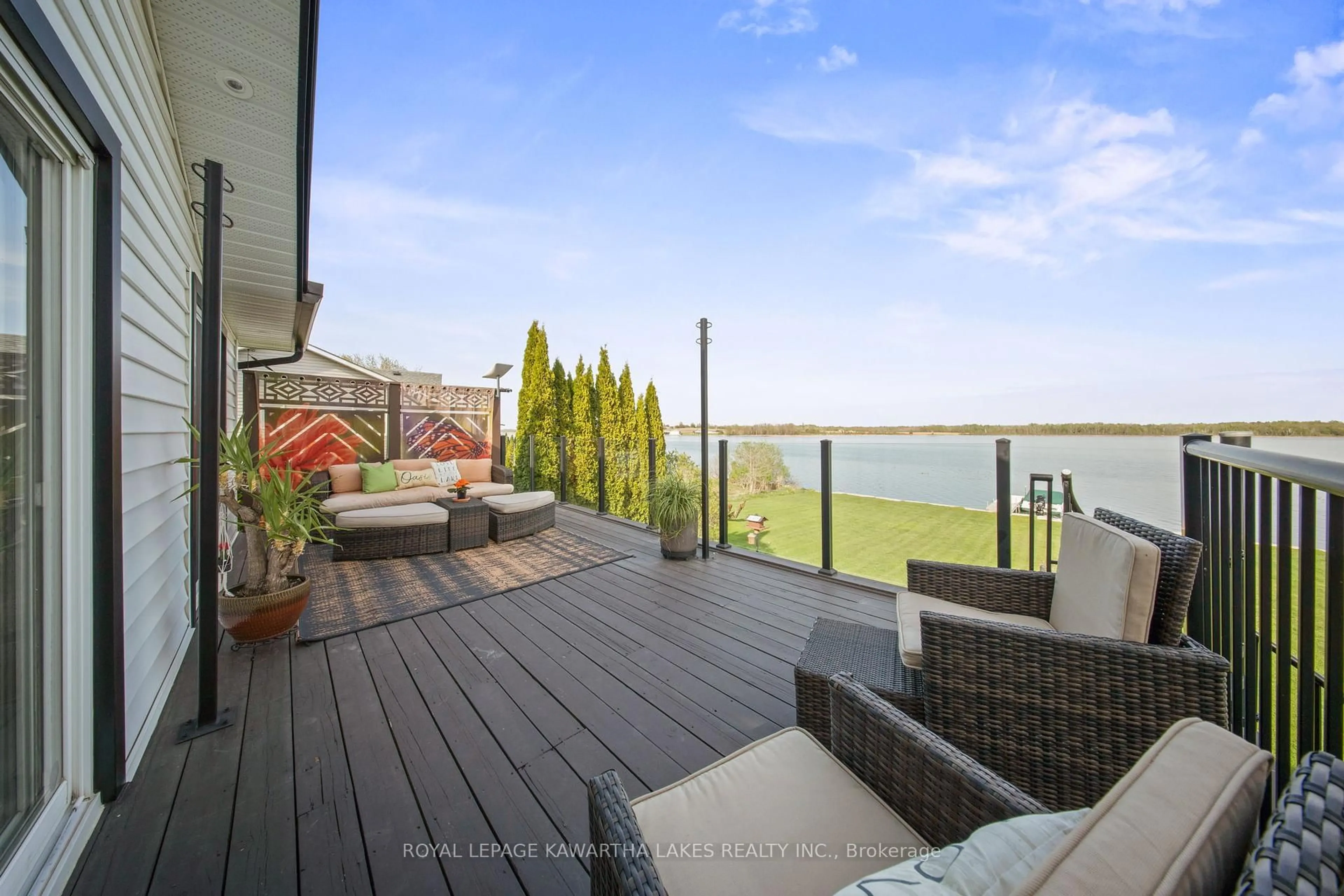 Patio, water/lake/river/ocean view for 114 O'Reilly Lane, Kawartha Lakes Ontario K0M 2C0