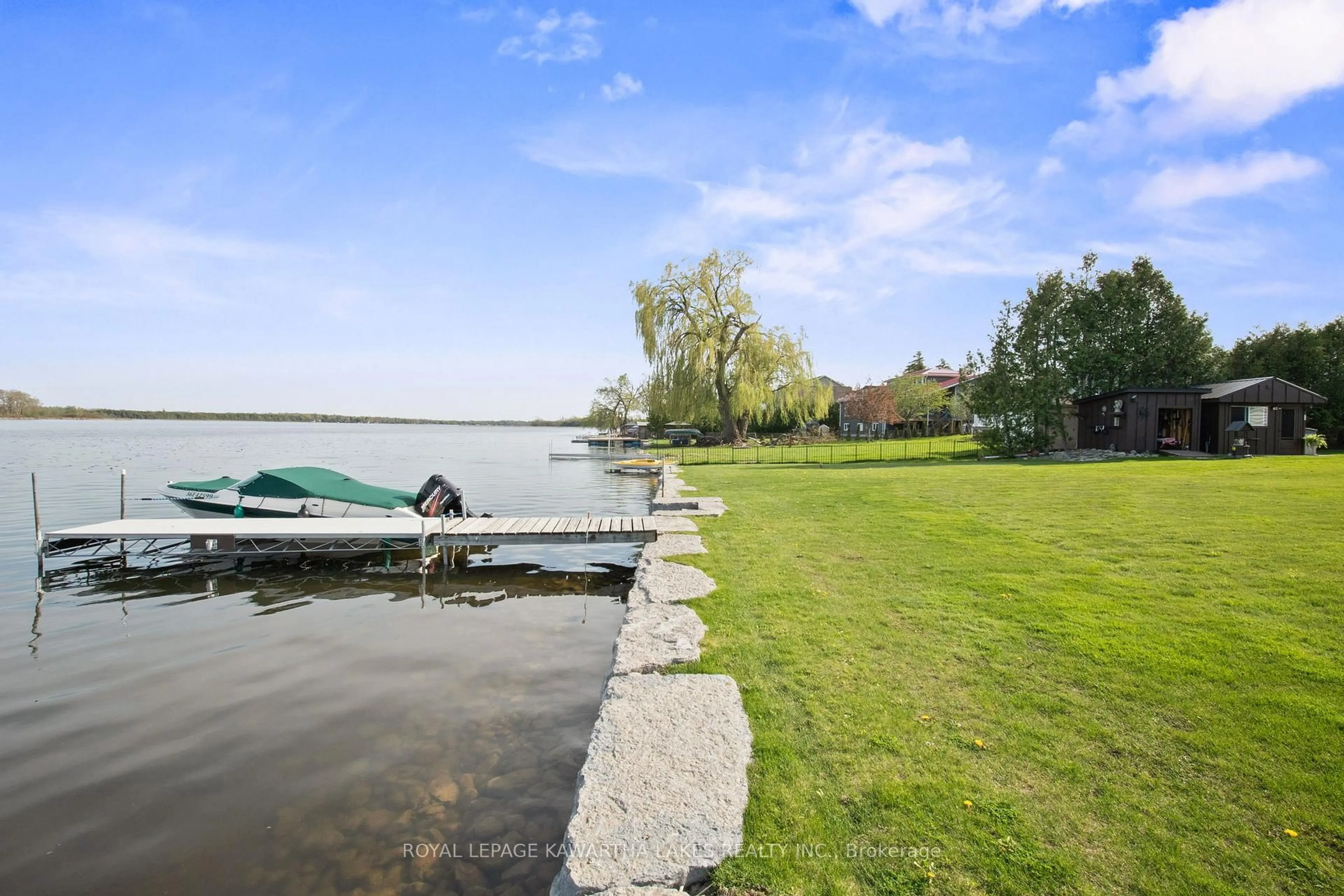 Patio, water/lake/river/ocean view for 114 O'Reilly Lane, Kawartha Lakes Ontario K0M 2C0