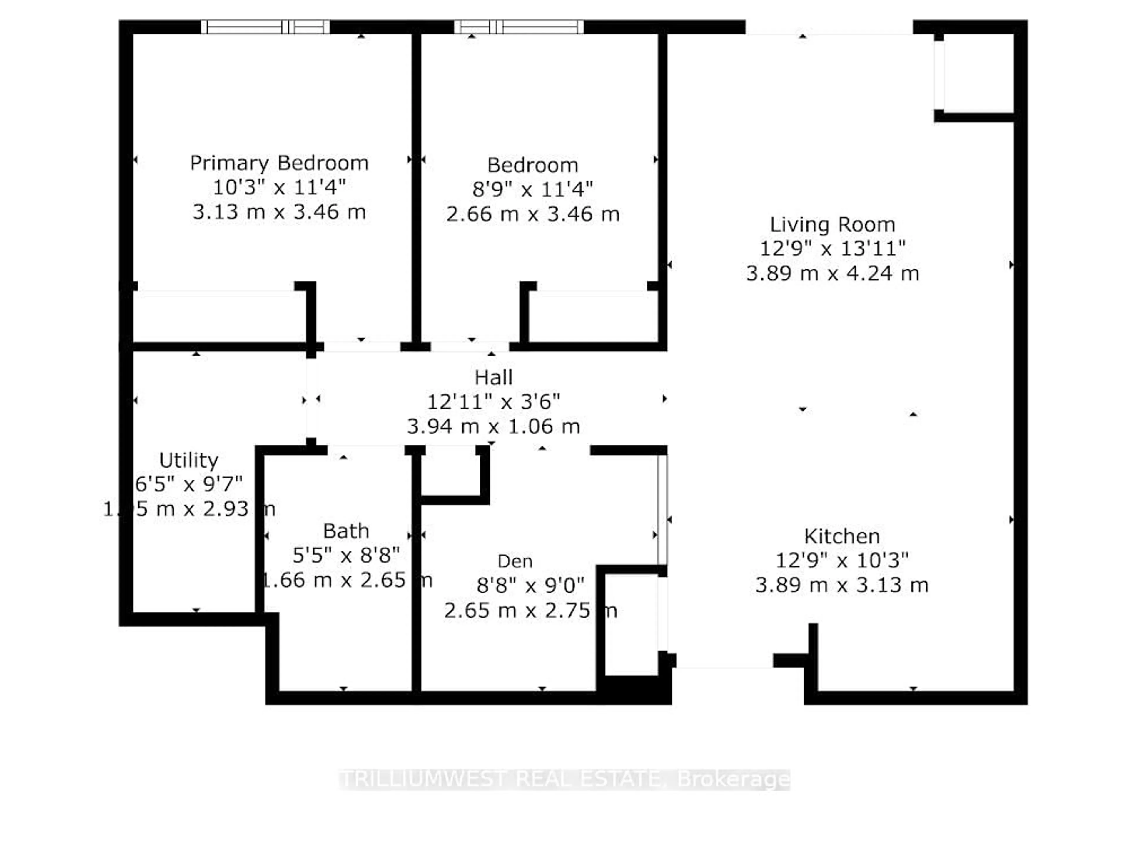 Floor plan for 43 Goodwin Dr #201, Guelph Ontario N1L 0E8