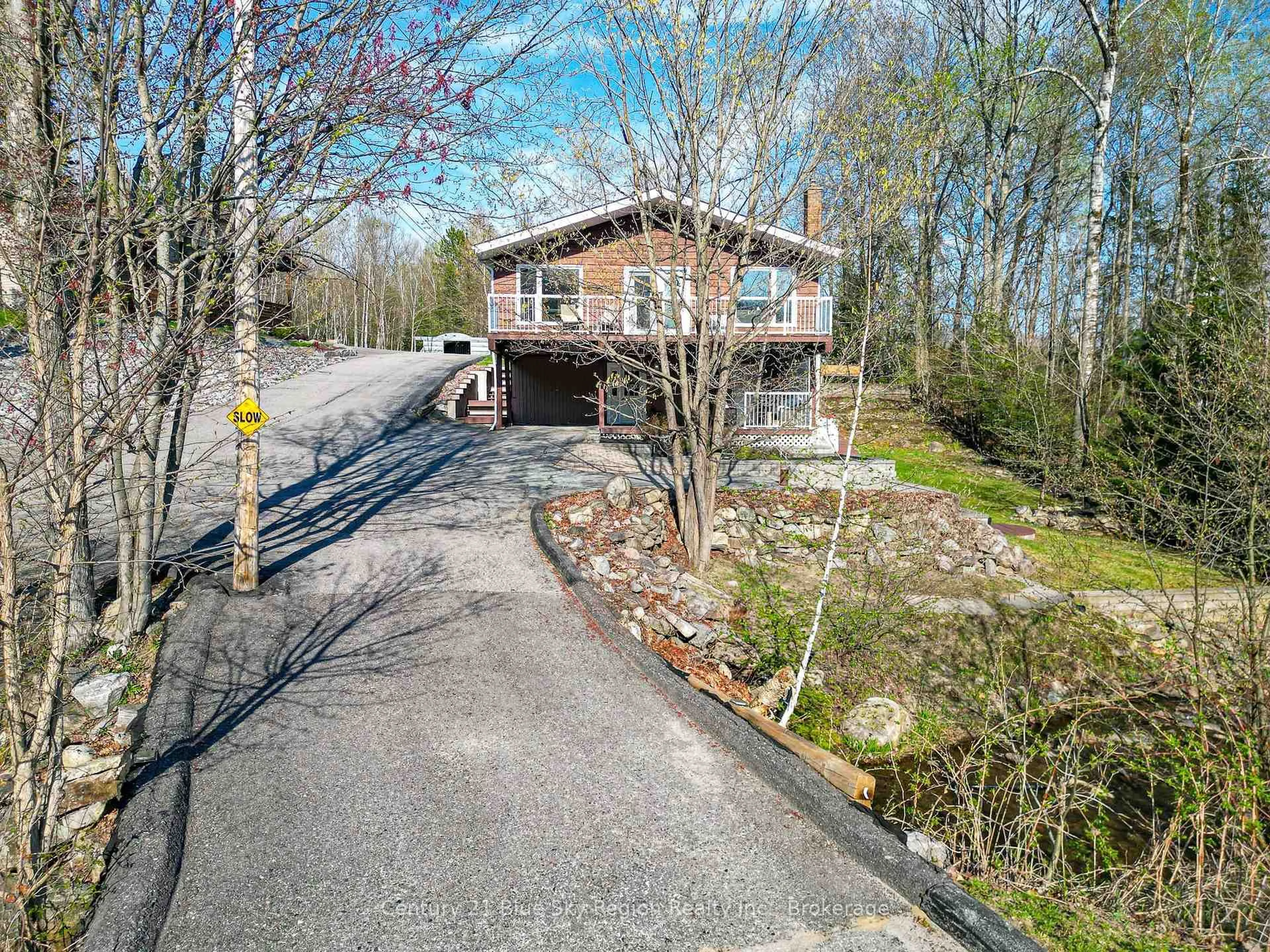 A pic from outside/outdoor area/front of a property/back of a property/a pic from drone, unknown for 240 Lees Rd, North Bay Ontario P1C 0B2