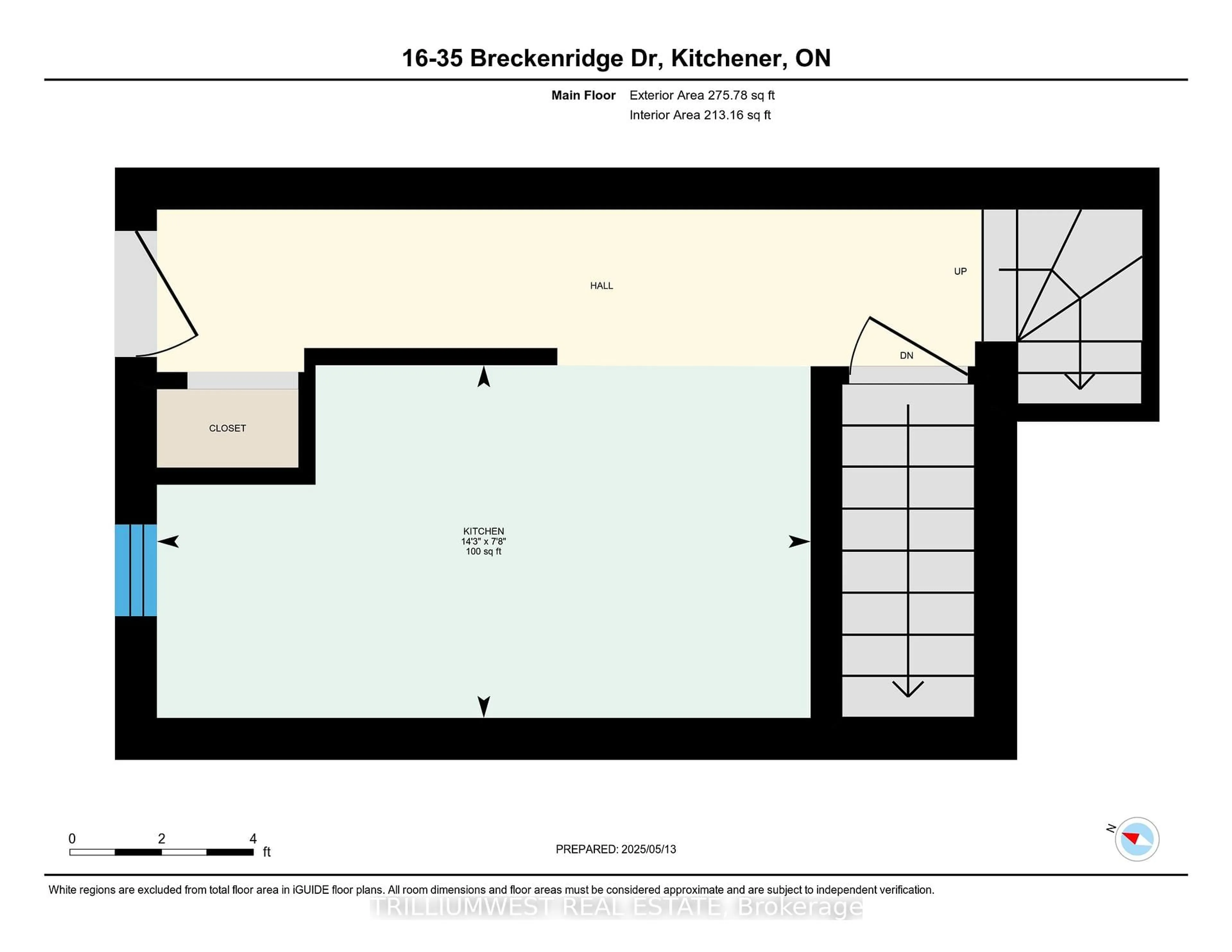 Floor plan for 35 Breckenridge Dr #16, Kitchener Ontario N2B 3H5