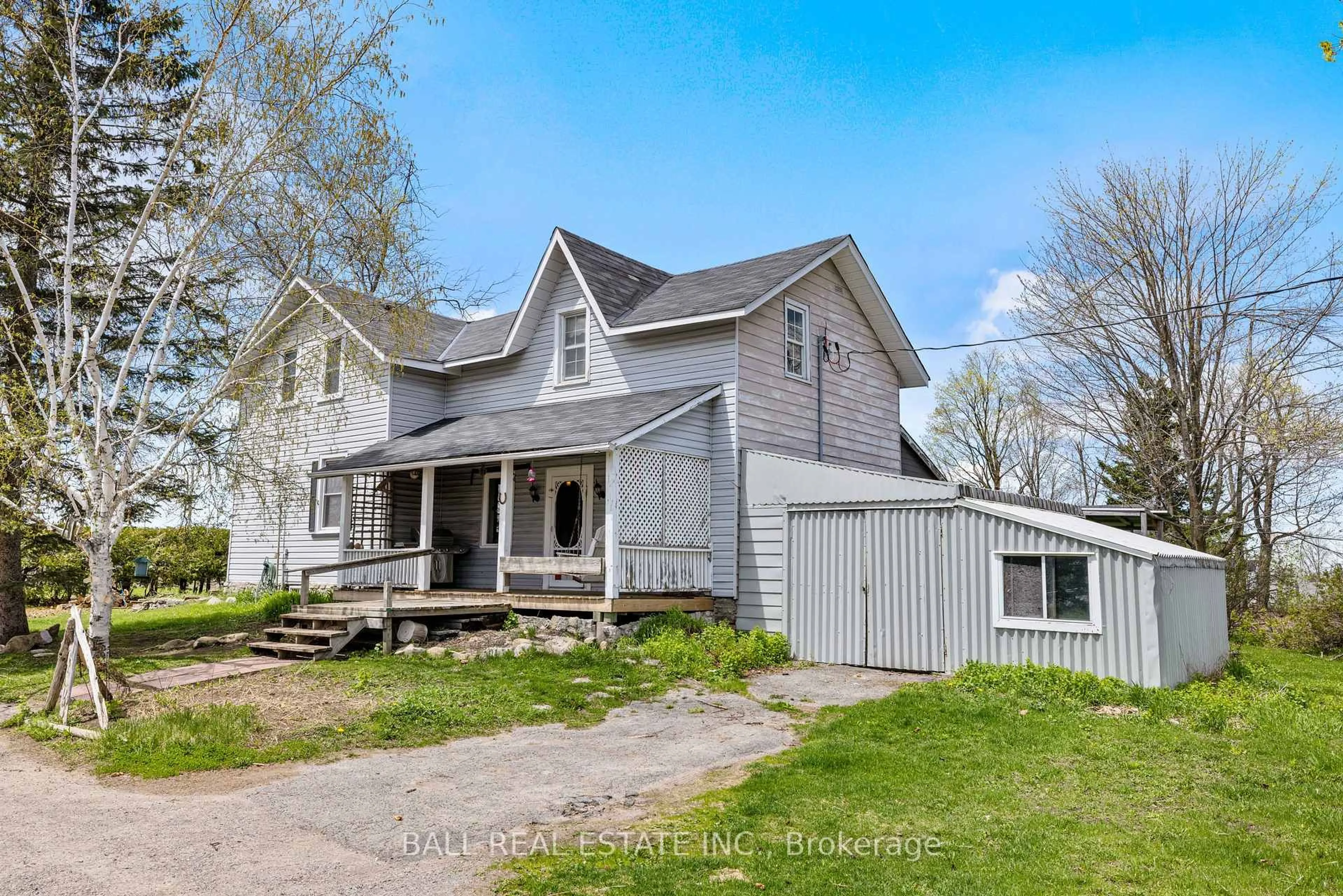 A pic from outside/outdoor area/front of a property/back of a property/a pic from drone, street for 589 County Road 8 N/A, Kawartha Lakes Ontario K0M 1N0