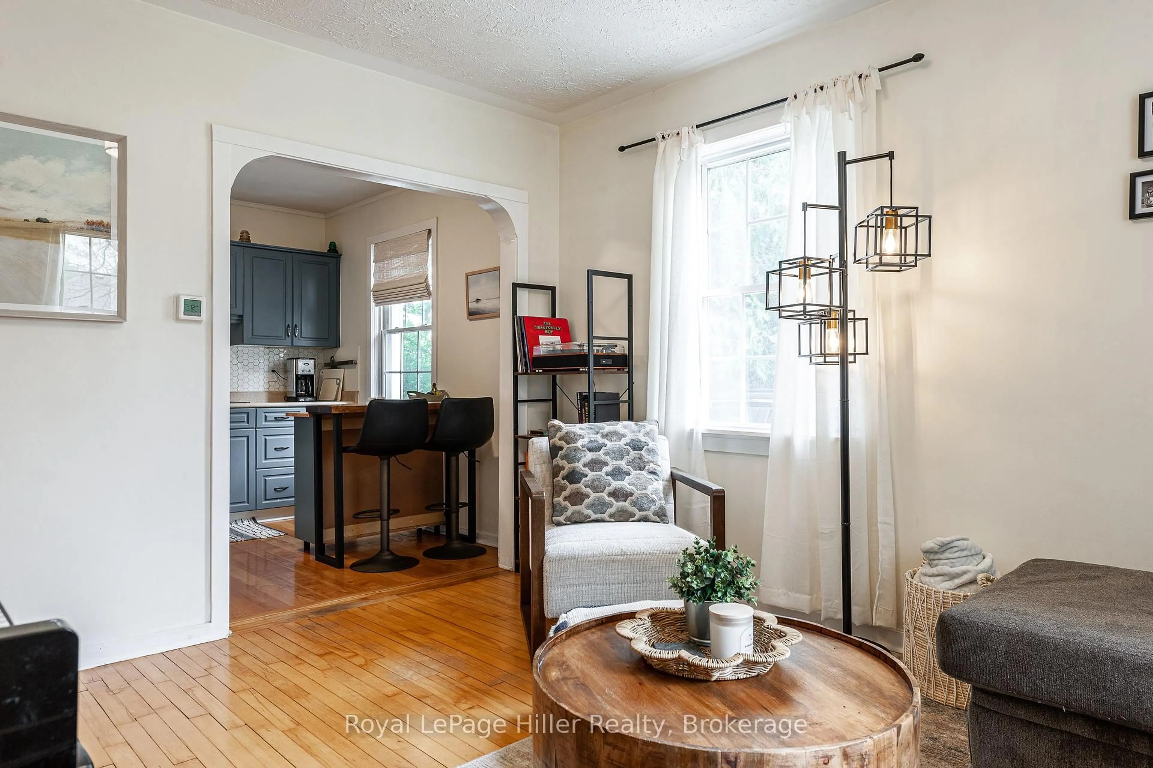 Living room with furniture, wood/laminate floor for 20 Coriano St, Stratford Ontario N5A 6C3