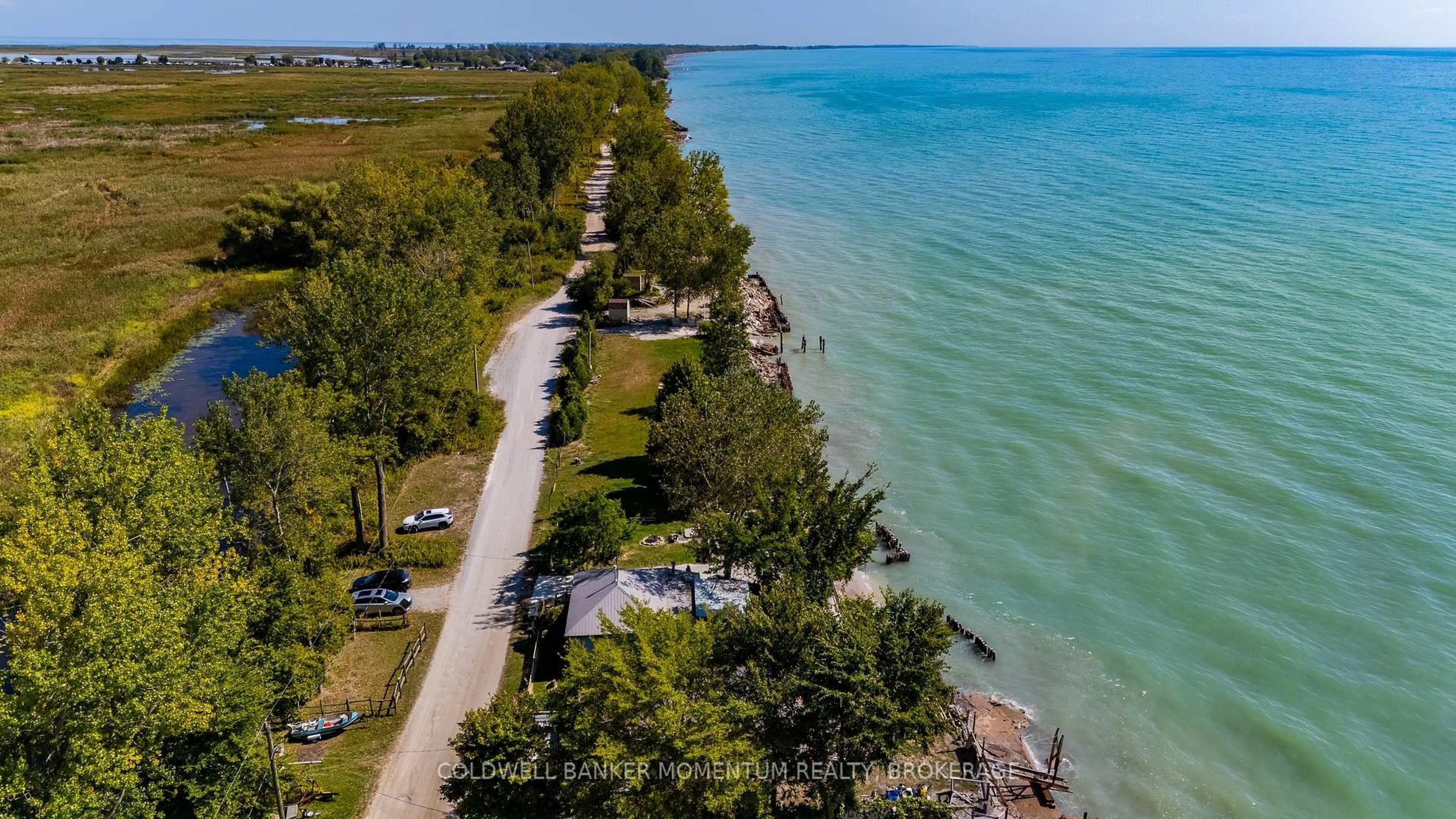 A pic from outside/outdoor area/front of a property/back of a property/a pic from drone, water/lake/river/ocean view for 205 Hastings Dr, Norfolk Ontario N0E 1M0