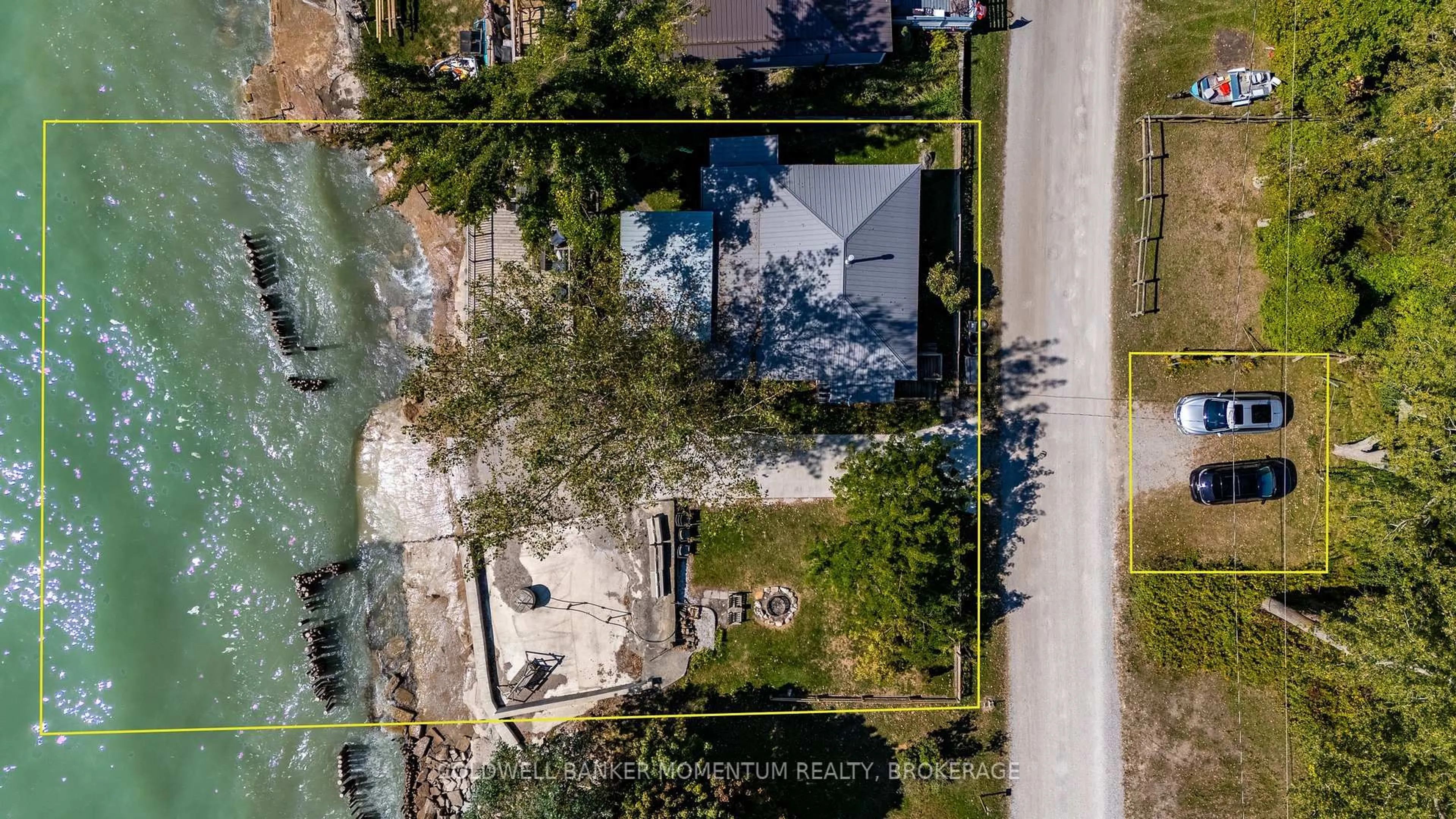 A pic from outside/outdoor area/front of a property/back of a property/a pic from drone, water/lake/river/ocean view for 205 Hastings Dr, Norfolk Ontario N0E 1M0