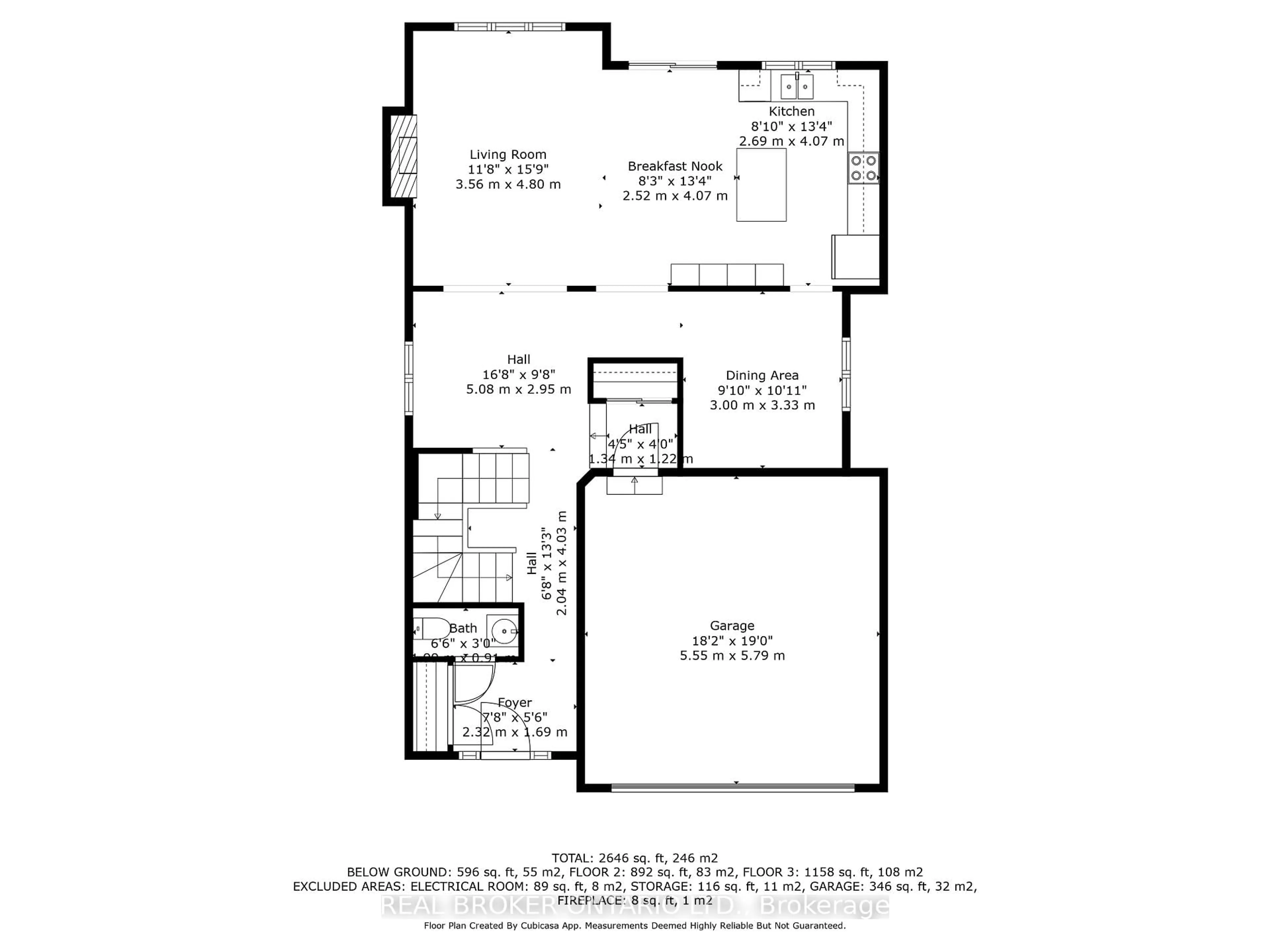 Floor plan for 845 Snap Hook Cres, Ottawa Ontario K2J 6V7