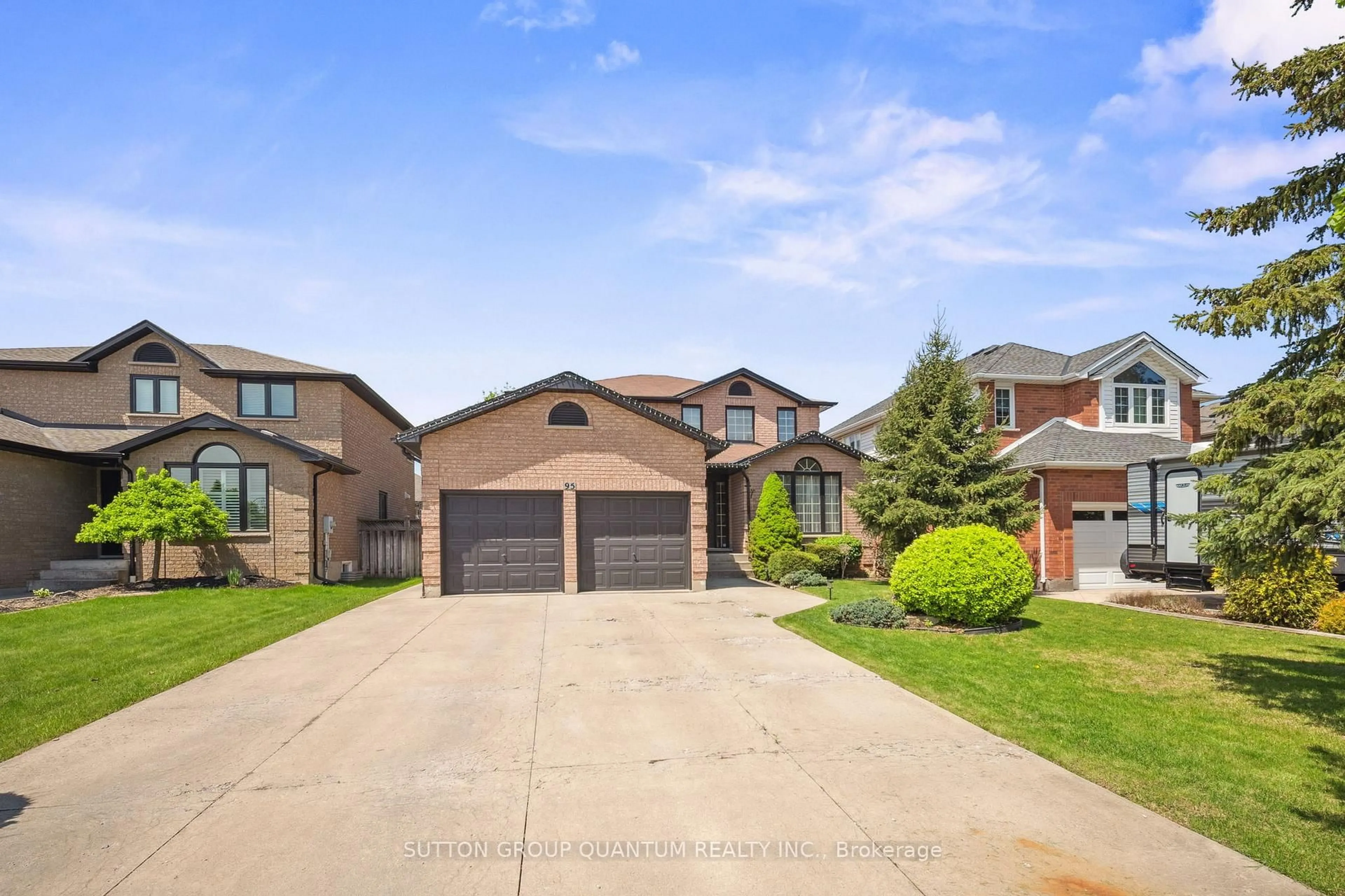 Home with brick exterior material, street for 95 Gatestone Dr, Hamilton Ontario L8J 2V1
