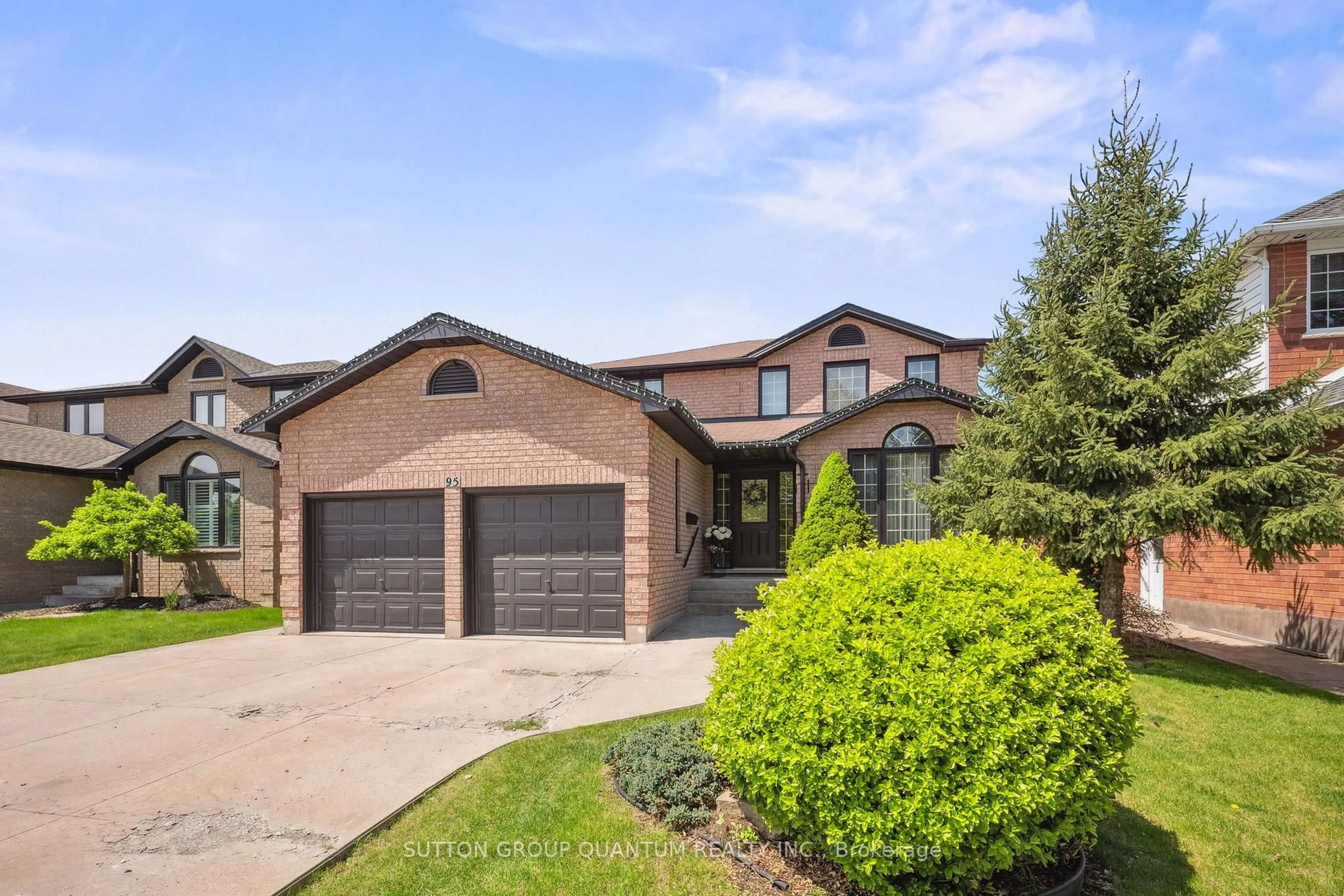 Home with brick exterior material, street for 95 Gatestone Dr, Hamilton Ontario L8J 2V1