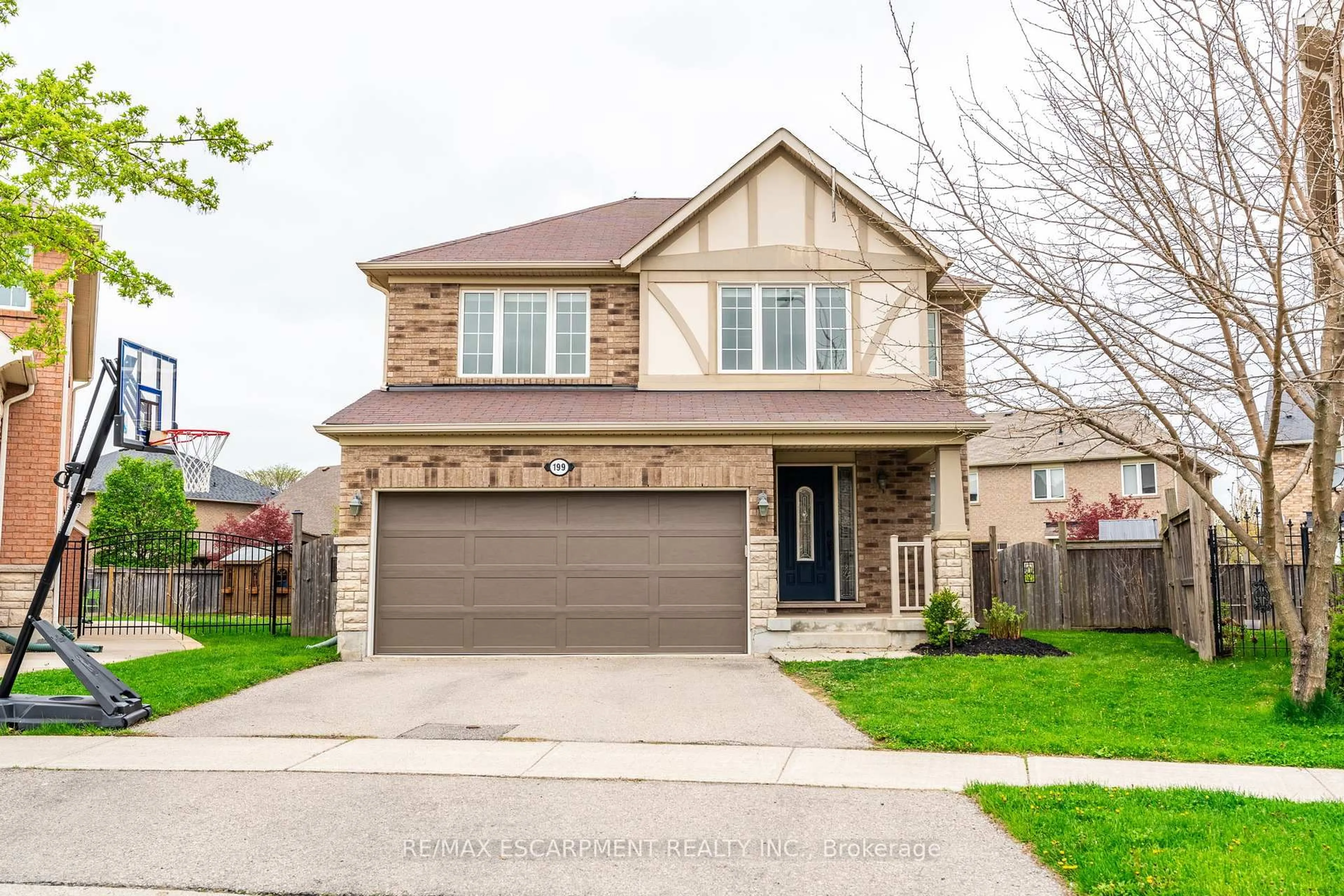 Home with brick exterior material, street for 199 Emick Dr, Hamilton Ontario L9K 0E1