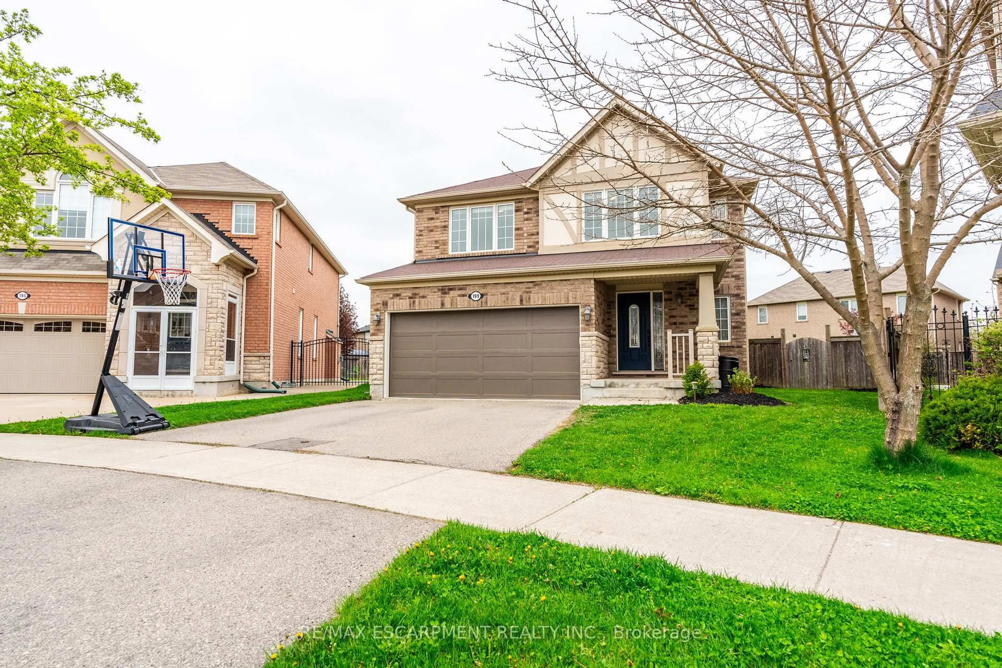Home with brick exterior material, street for 199 Emick Dr, Hamilton Ontario L9K 0E1