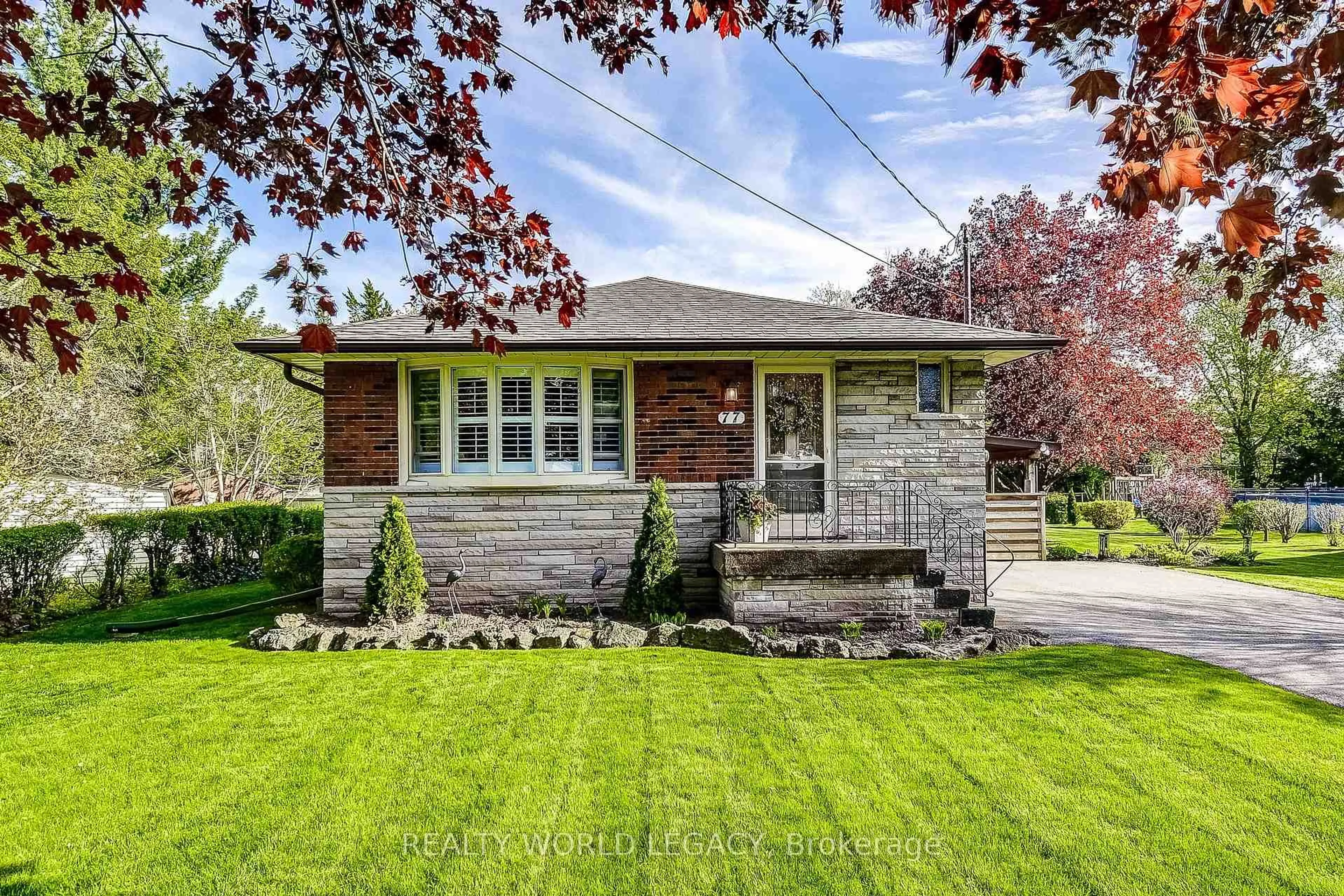 Home with brick exterior material, street for 77 Hopkins Crt, Hamilton Ontario L9H 5M7