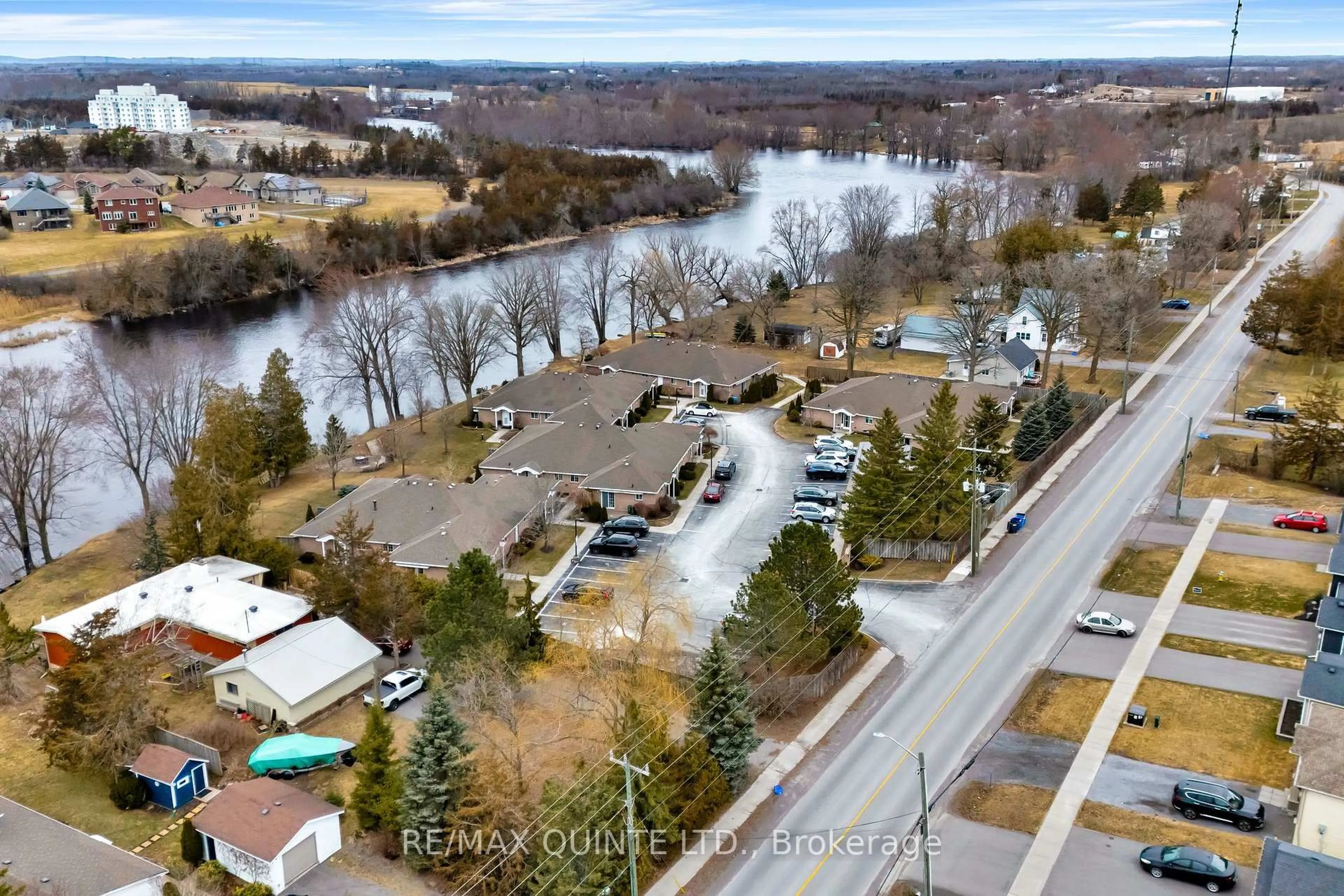 A pic from outside/outdoor area/front of a property/back of a property/a pic from drone, water/lake/river/ocean view for 351 Cannifton Rd #10, Belleville Ontario K8N 4Z6