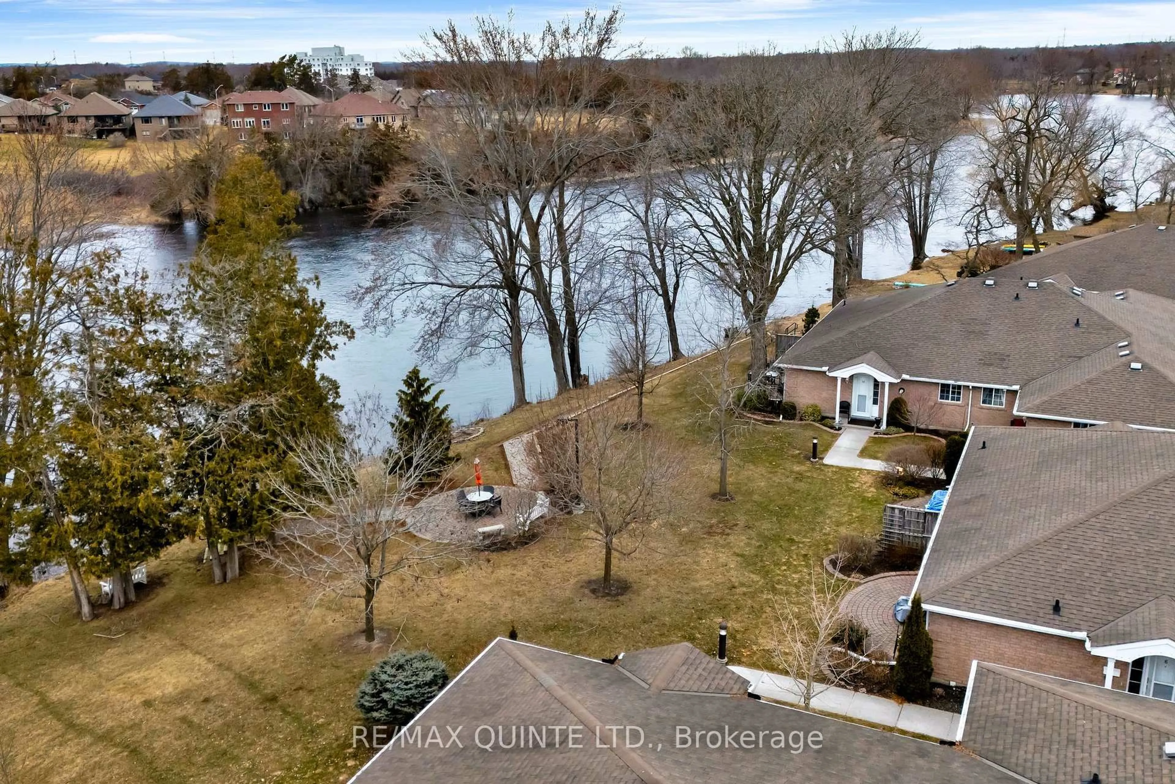 A pic from outside/outdoor area/front of a property/back of a property/a pic from drone, water/lake/river/ocean view for 351 Cannifton Rd #10, Belleville Ontario K8N 4Z6