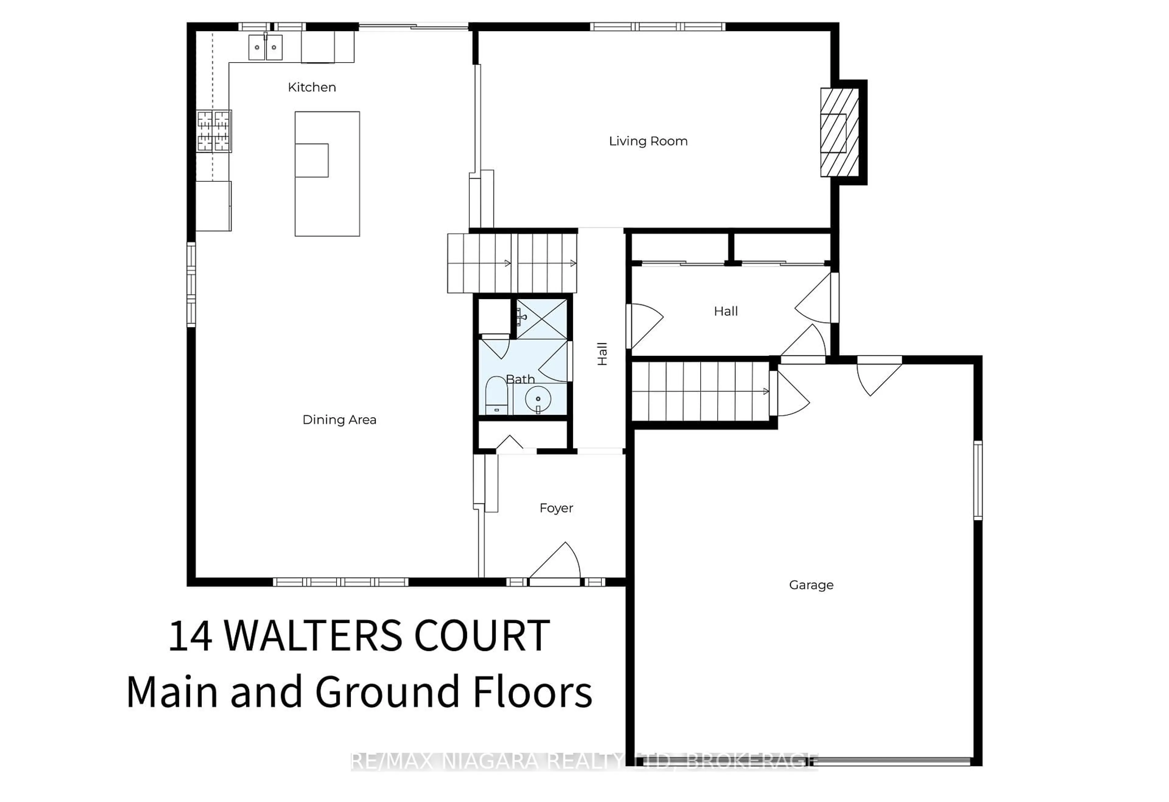 Floor plan for 14 Walters Crt, St. Catharines Ontario L2S 3J9