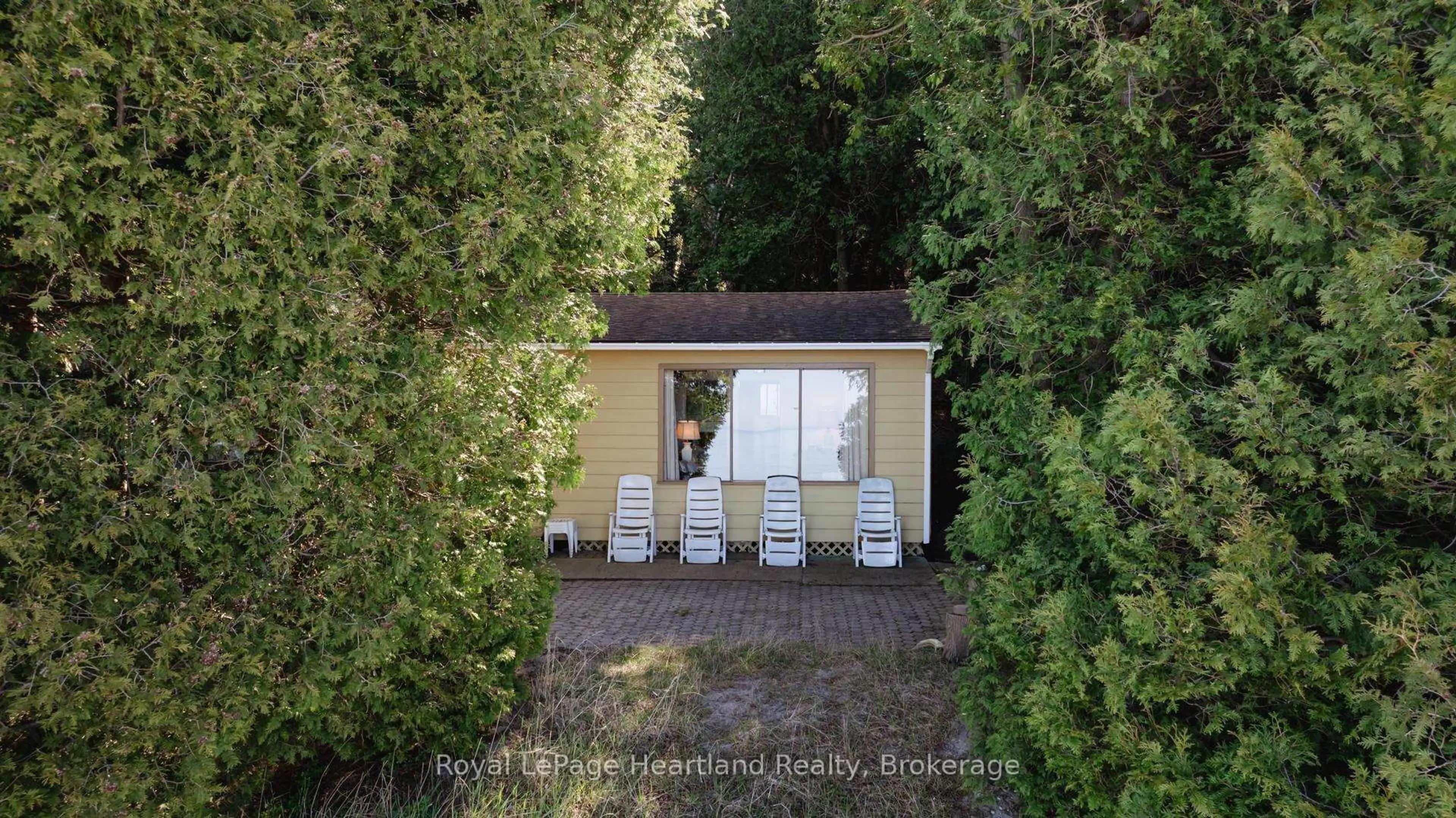 A pic from outside/outdoor area/front of a property/back of a property/a pic from drone, forest/trees view for 83815B Dickson St, Ashfield-Colborne-Wawanosh Ontario N7A 3X9