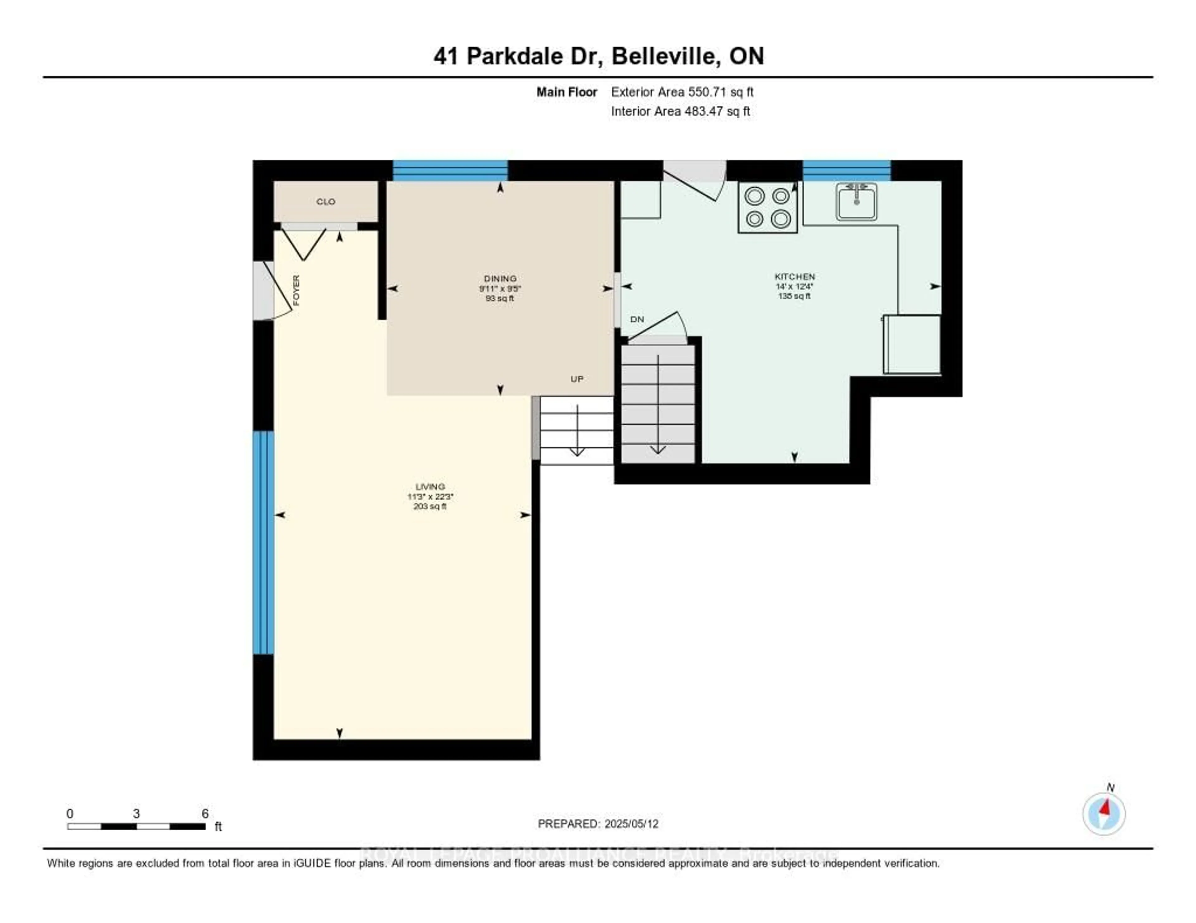 Floor plan for 41 Parkdale Dr, Belleville Ontario K8P 2P3