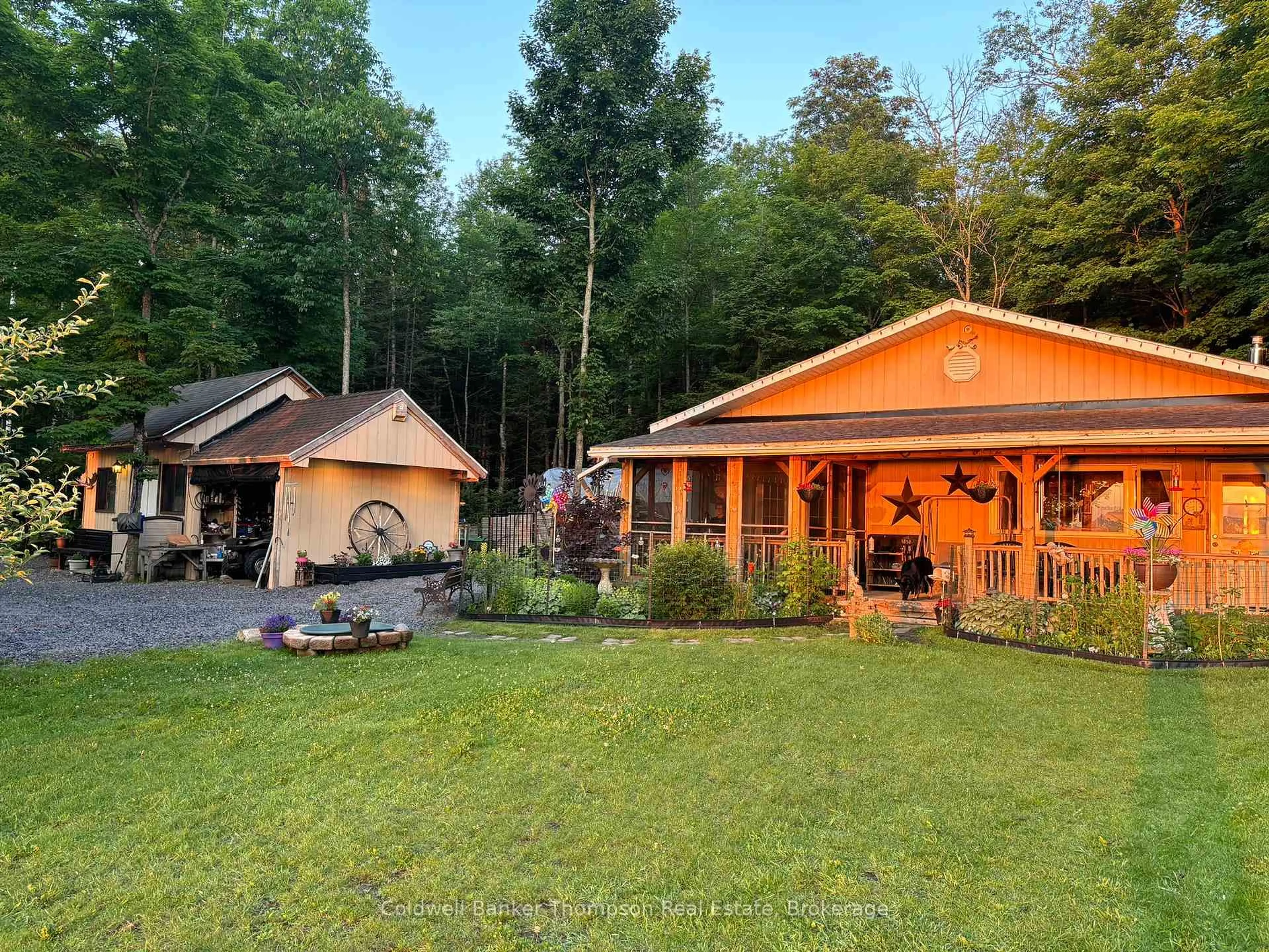 Patio, forest/trees view for 175 West Point Dr, Armour Ontario P0A 1C0