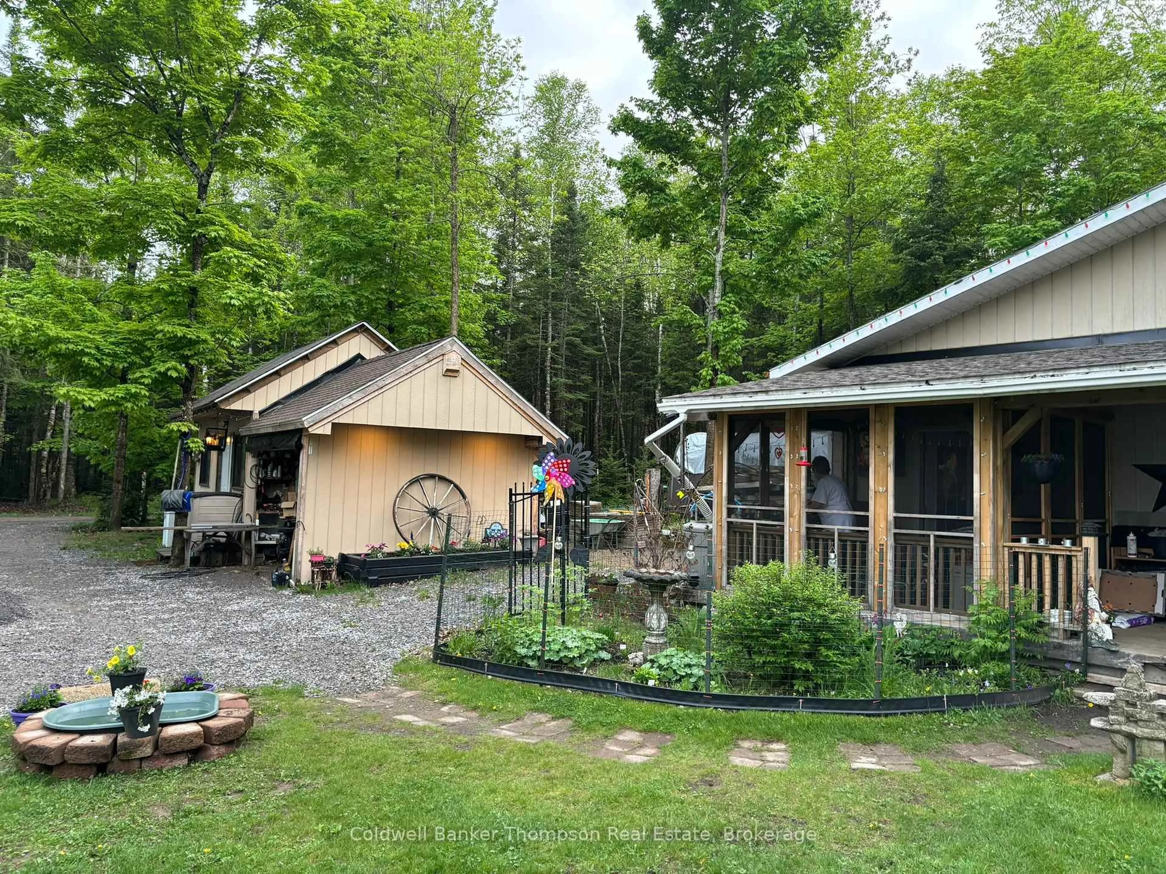 Patio, forest/trees view for 175 West Point Dr, Armour Ontario P0A 1C0