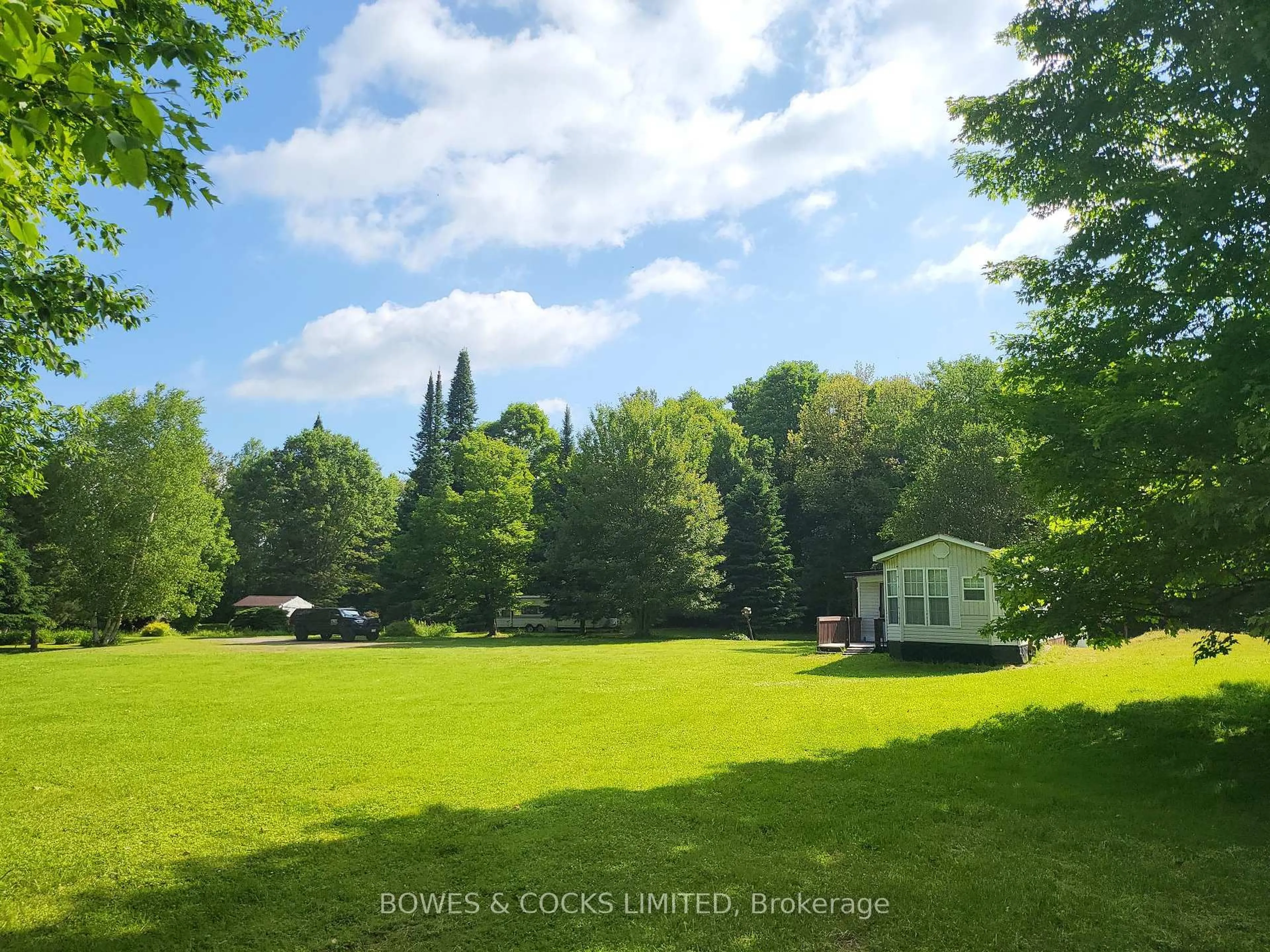 A pic from outside/outdoor area/front of a property/back of a property/a pic from drone, forest/trees view for 56 Otter Lake Rd, Bancroft Ontario K0L 1C0