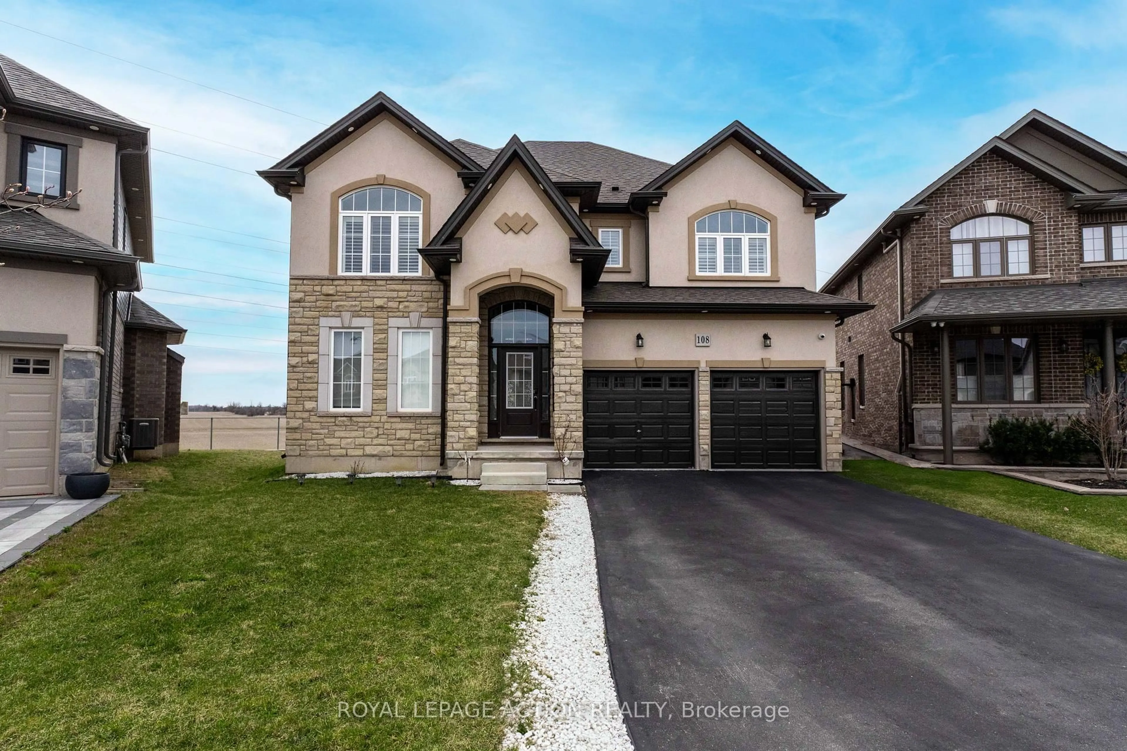 Home with brick exterior material, street for 108 Dolomiti Crt, Hamilton Ontario L0R 1P0