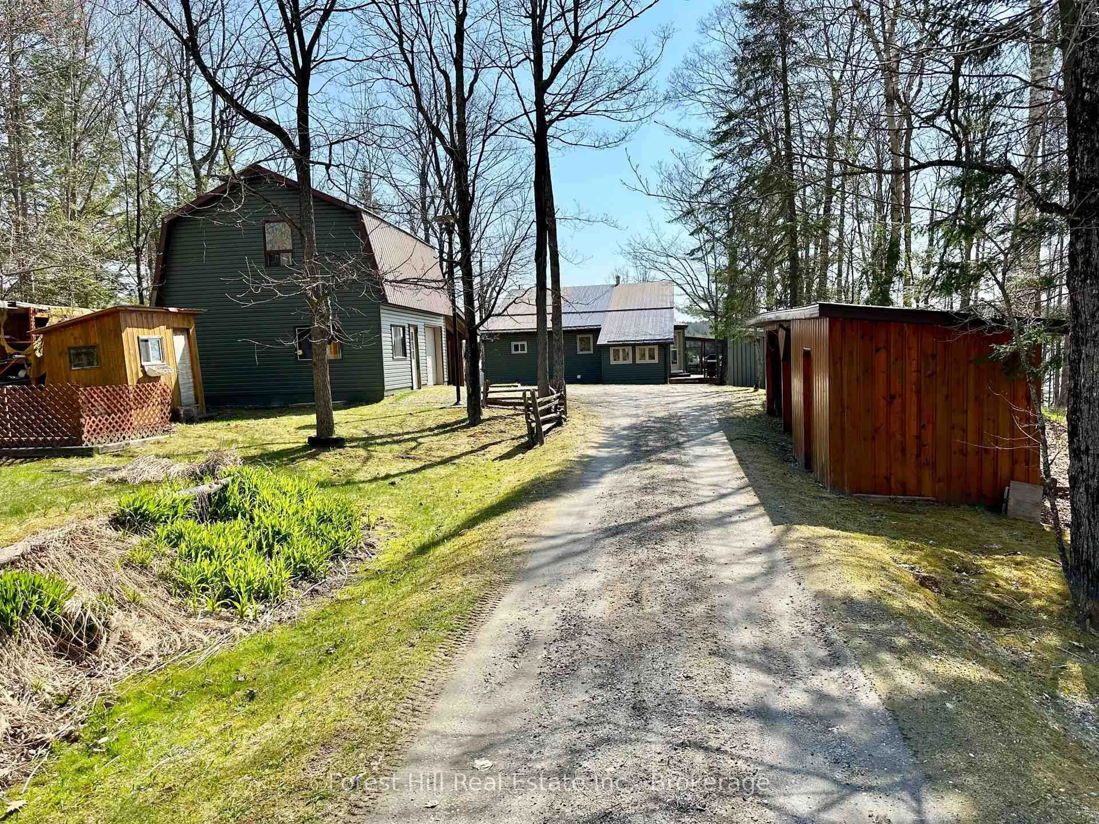 A pic from outside/outdoor area/front of a property/back of a property/a pic from drone, street for 190 Lone Tree Rd, Parry Sound Remote Area Ontario P0H 1S0