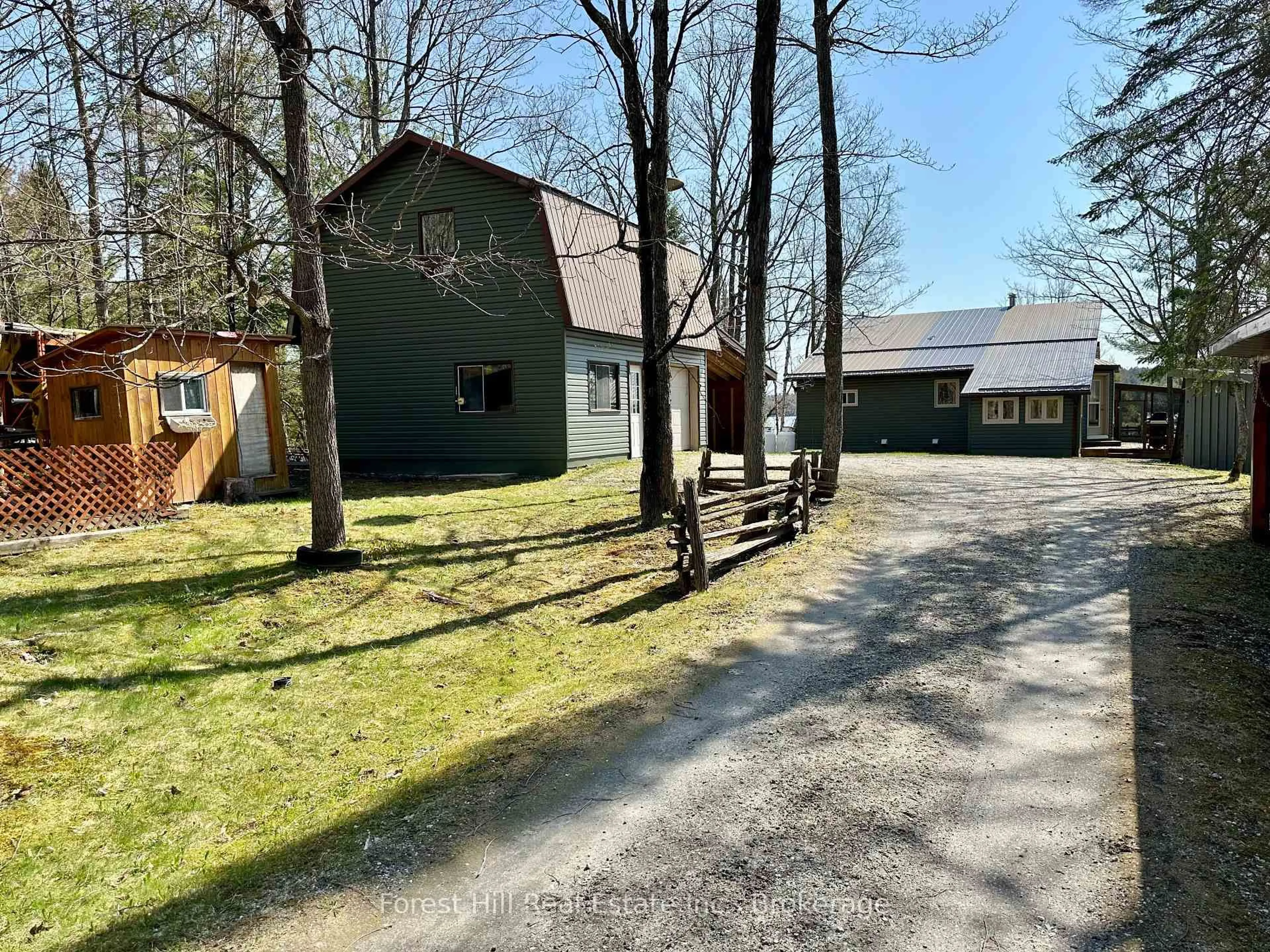 A pic from outside/outdoor area/front of a property/back of a property/a pic from drone, street for 190 Lone Tree Rd, Parry Sound Remote Area Ontario P0H 1S0