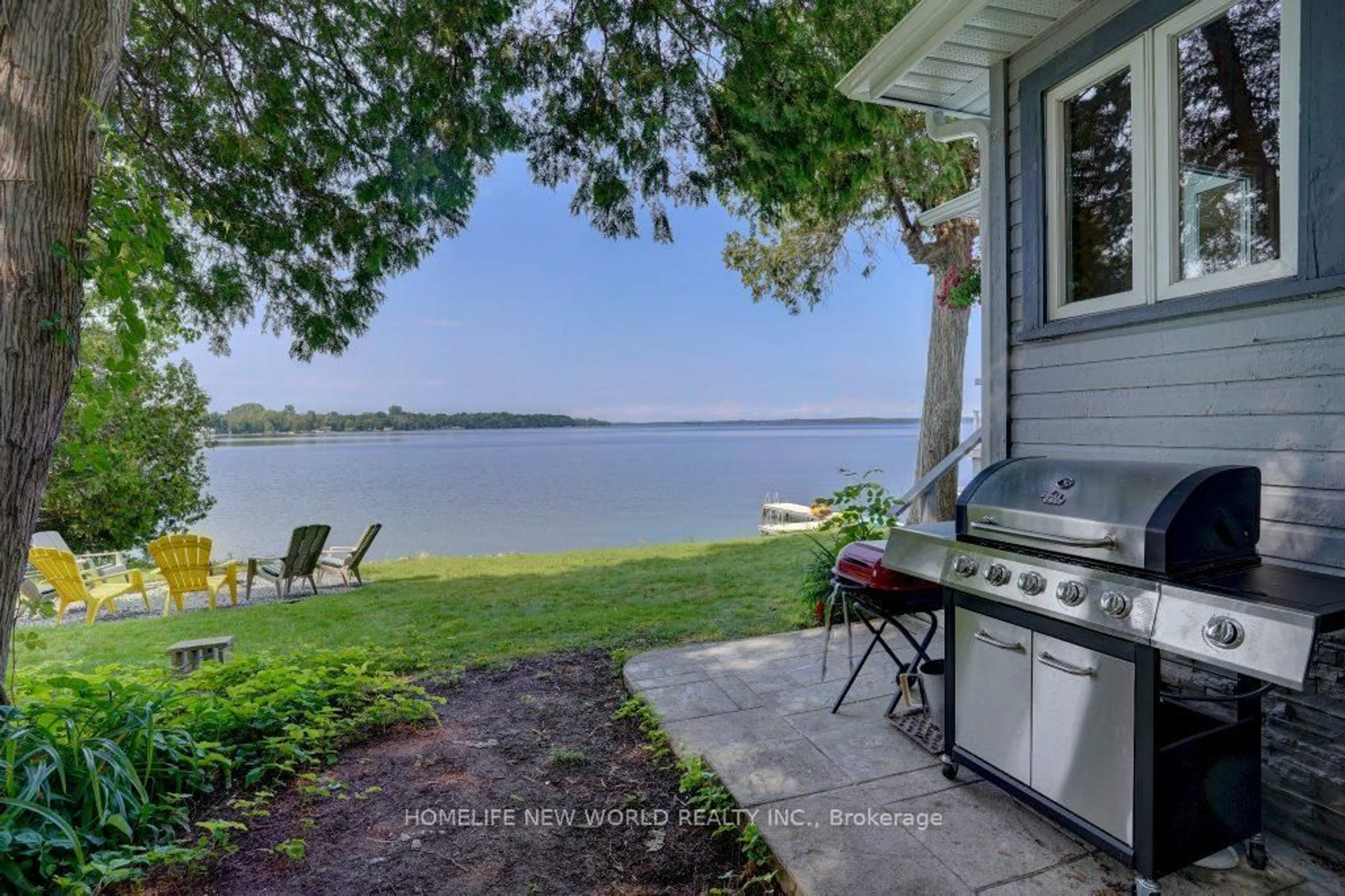 Patio, water/lake/river/ocean view for 21 Potts Shore Rd, Kawartha Lakes Ontario K0M 1N0